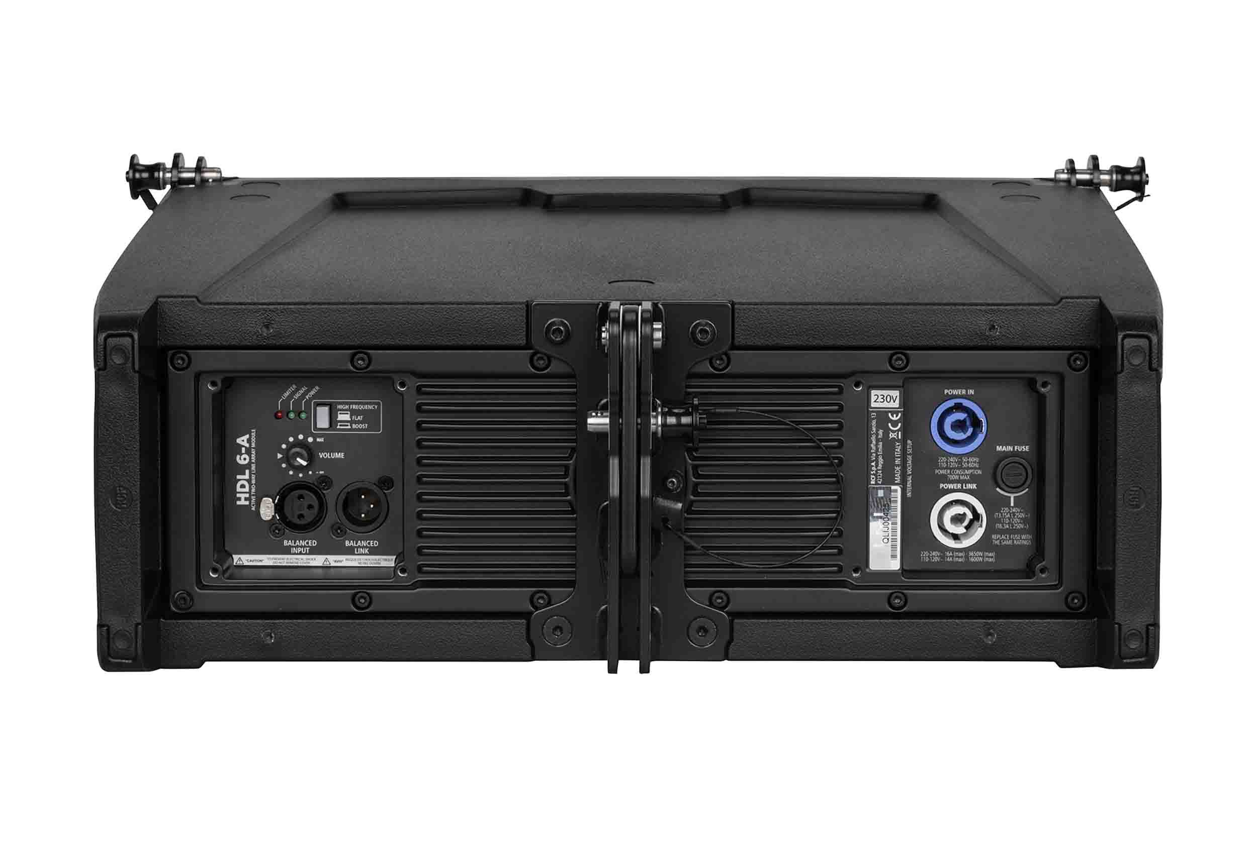 Open Box: RCF HDL6-A, 1400W Dual 6" Active Line Array Module - Black by RCF