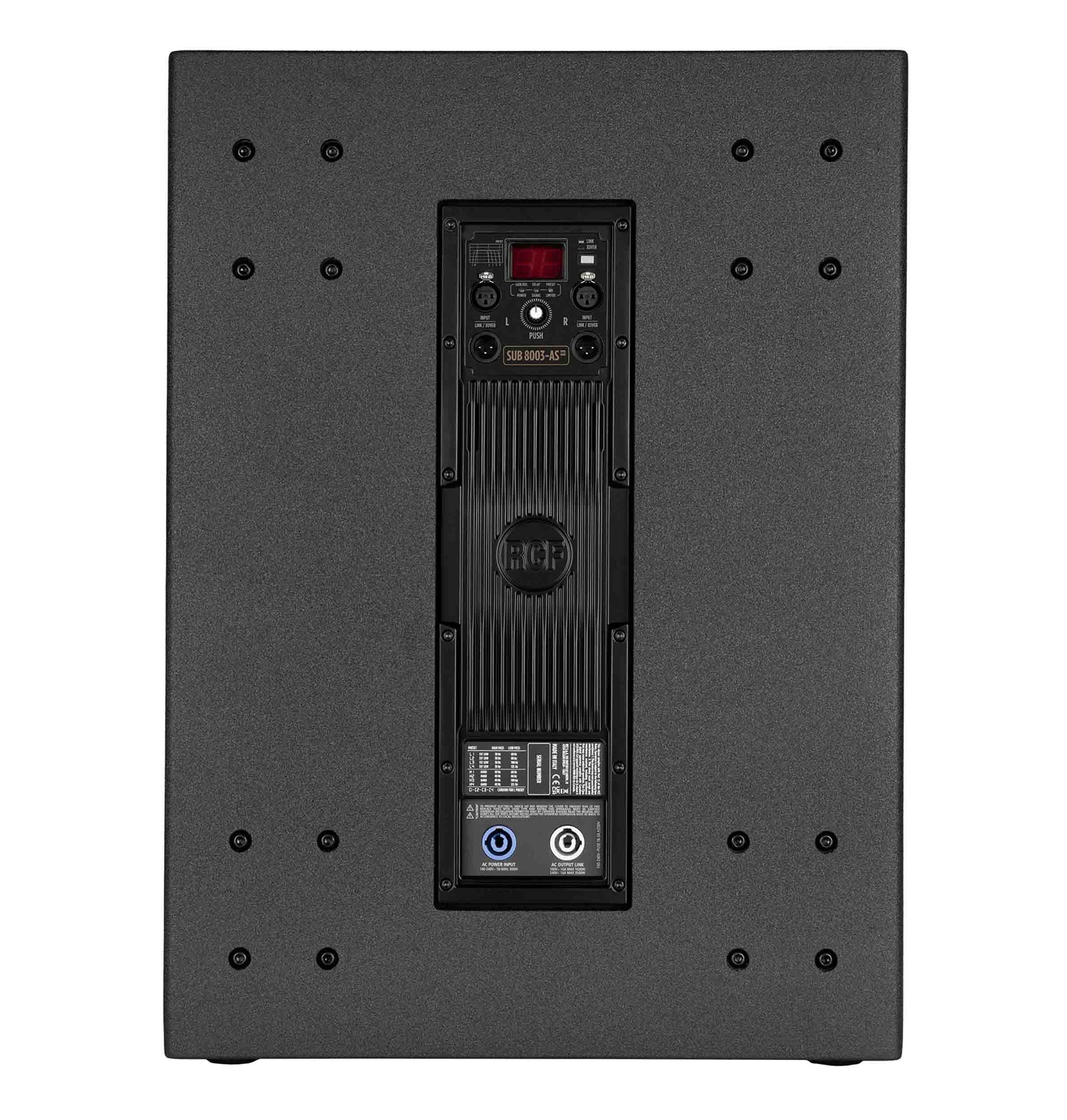 Open Box: RCF SUB-8003AS-MK3 Professional 2200W Powered 18" Subwoofer by RCF