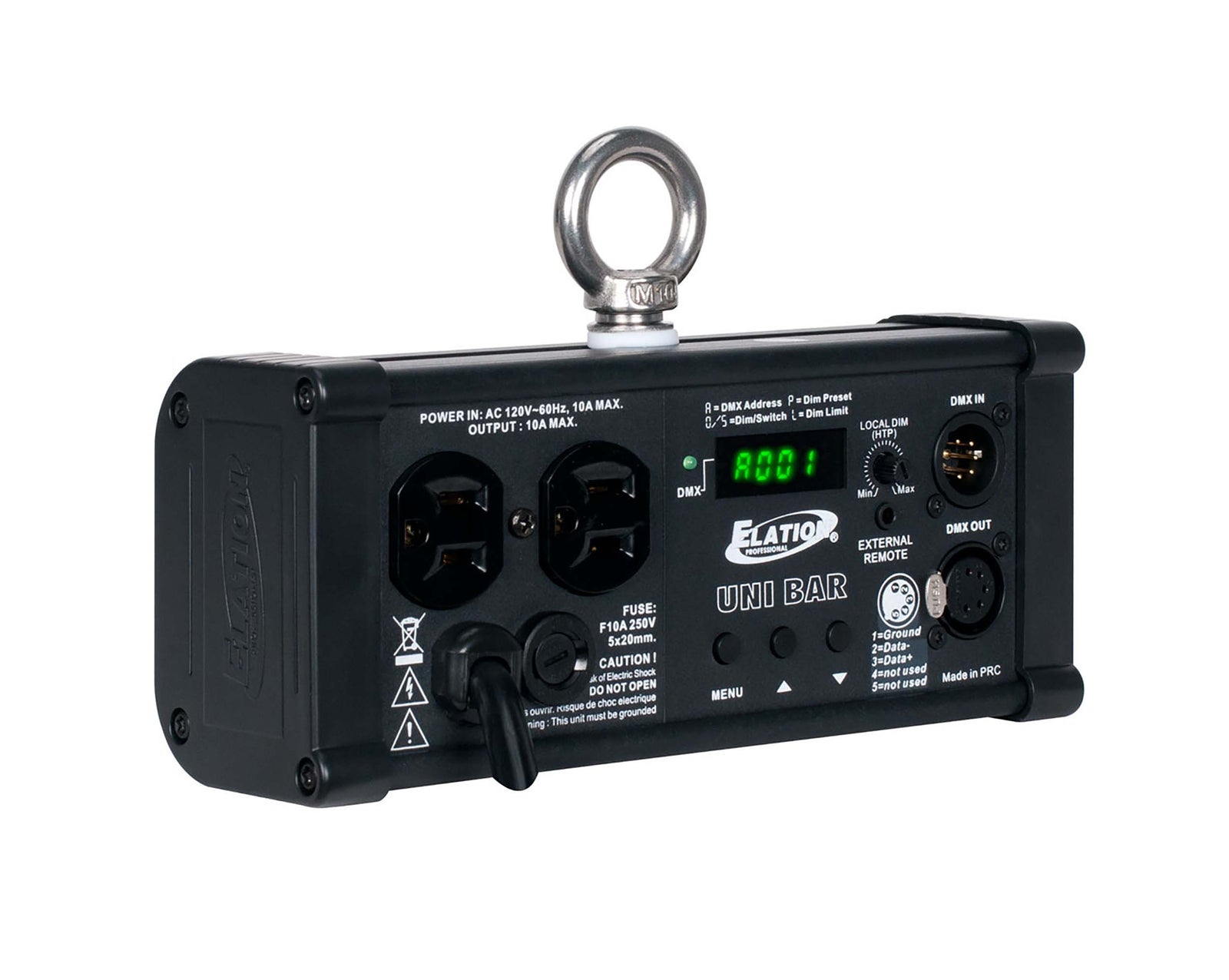 Elation Uni Bar, Compact Single DMX Channel Dimmer by ELATION