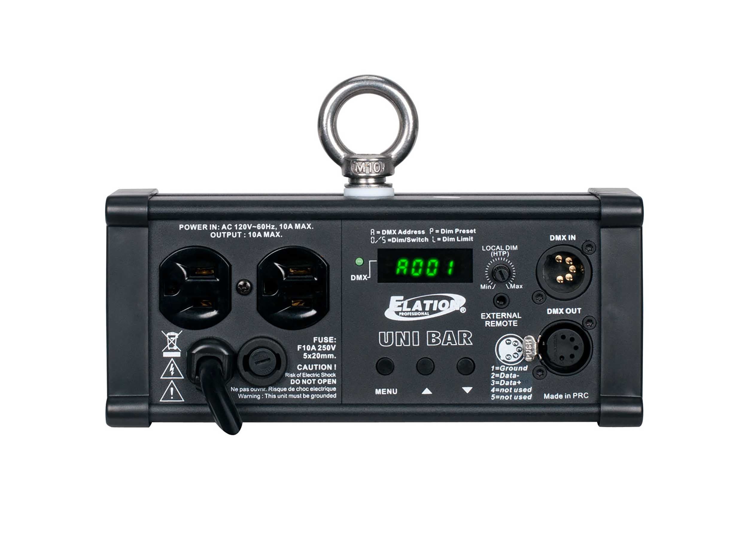 Elation Uni Bar, Compact Single DMX Channel Dimmer by ELATION