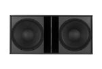 Open Box: RCF SUB-8008-AS Professional 4400W Powered Dual 18" Subwoofer - Black by RCF
