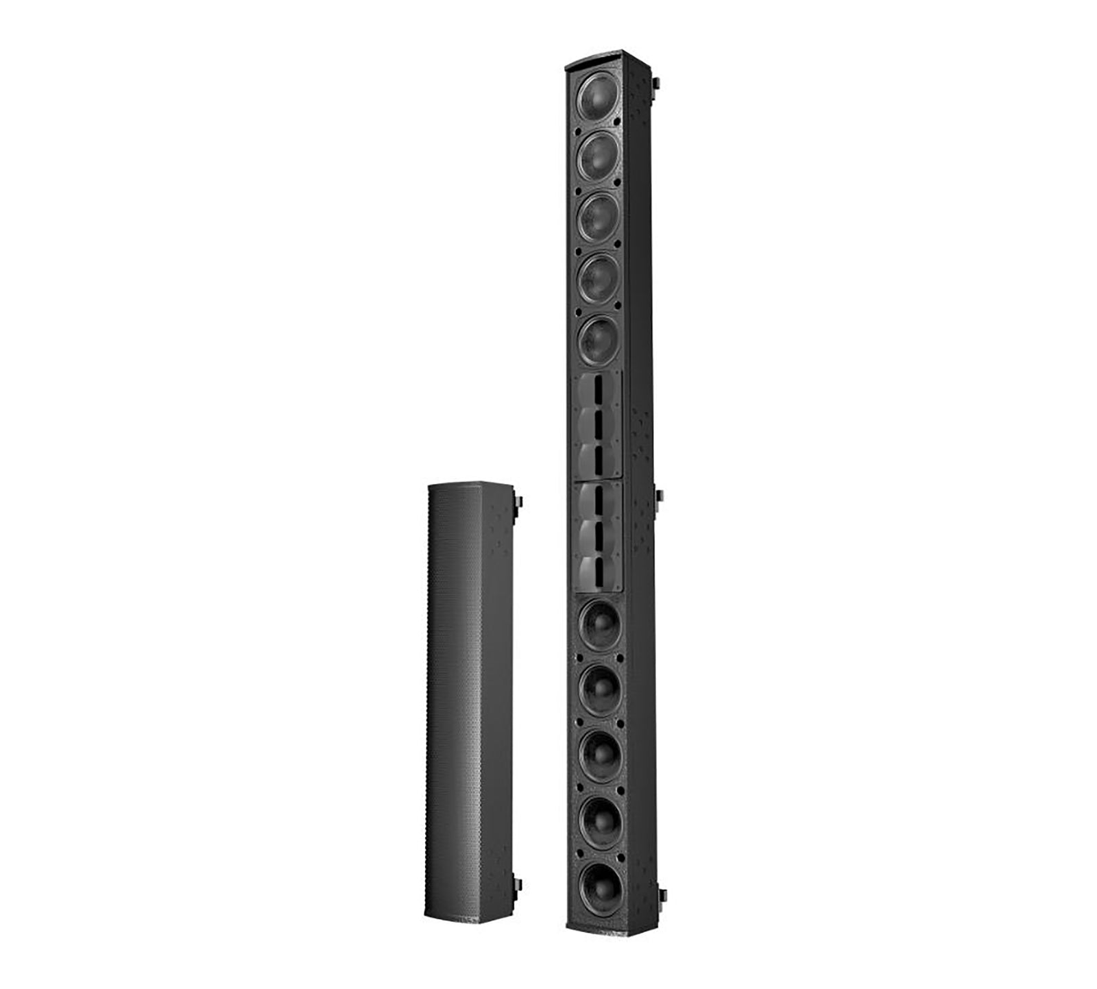 Renkus Heinz ICL-F-DUAL-RD-BK, Fixed Column Speaker Master with Dante Networking - Black by Renkus-Heinz