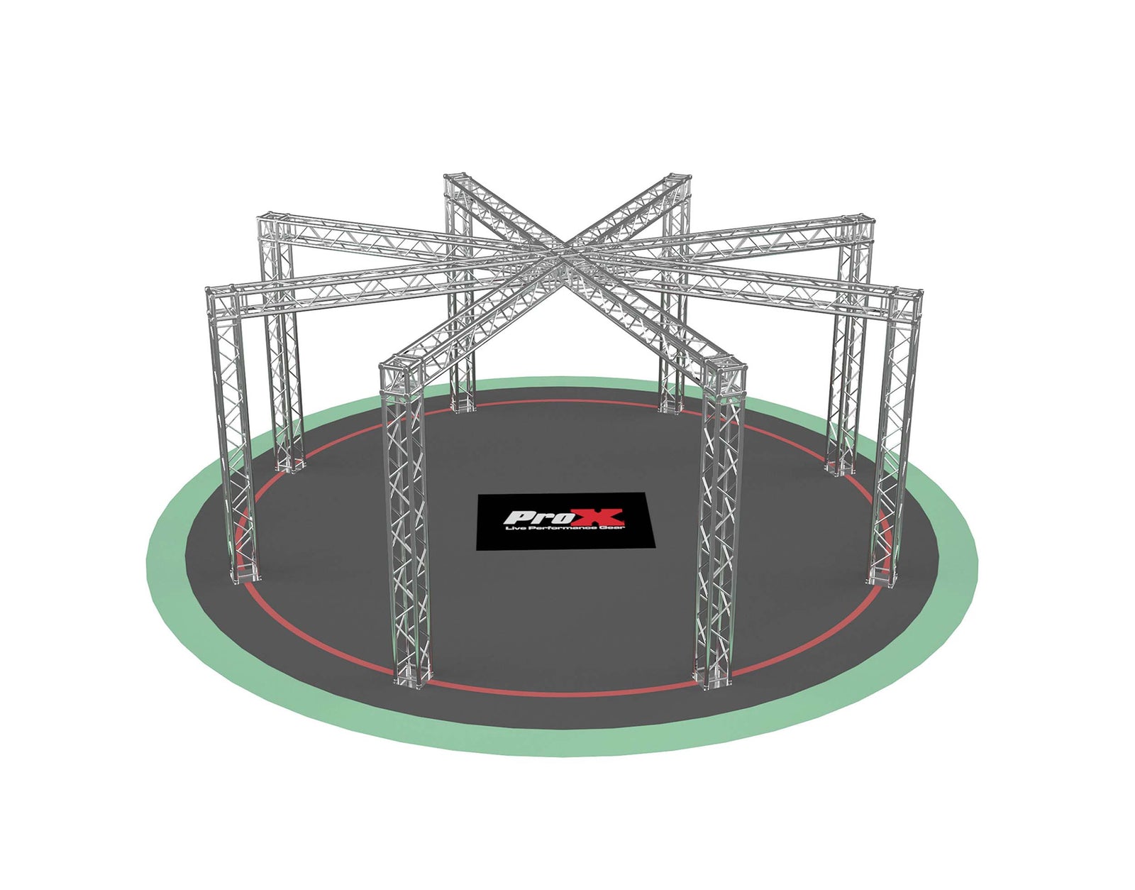 ProX XTP-10W9ES22, DJ PackageF34 Spider Trade Show Display Booth Truss System - 9 x 22 Ft. by ProX Cases