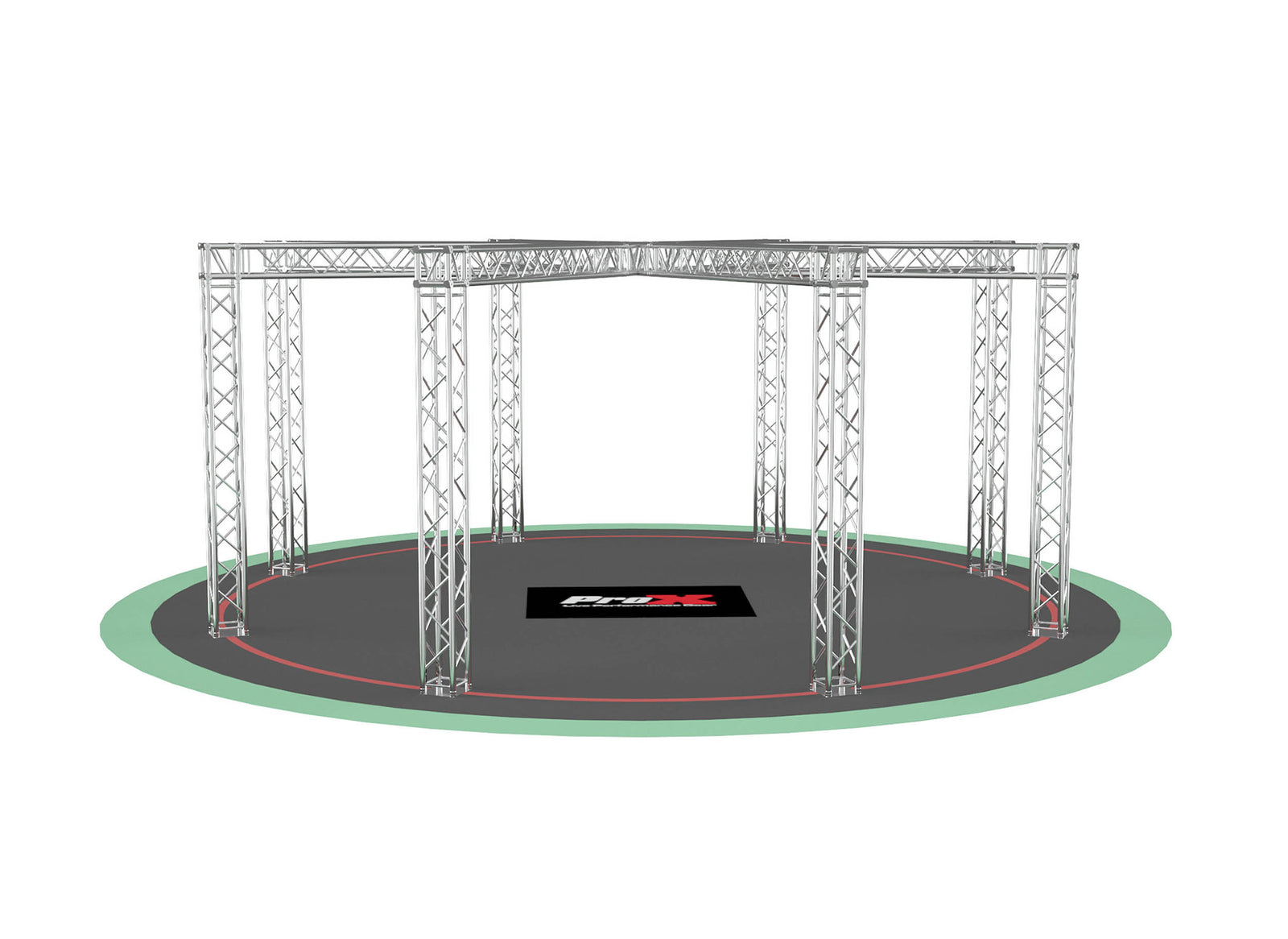 ProX XTP-10W9ES22, DJ PackageF34 Spider Trade Show Display Booth Truss System - 9 x 22 Ft. by ProX Cases
