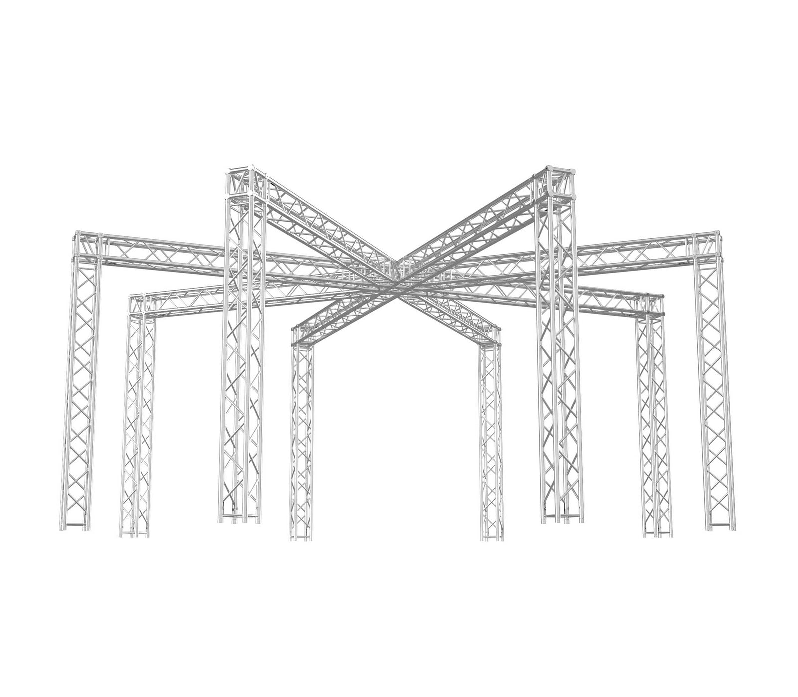 ProX XTP-10W9ES22, DJ PackageF34 Spider Trade Show Display Booth Truss System - 9 x 22 Ft. by ProX Cases