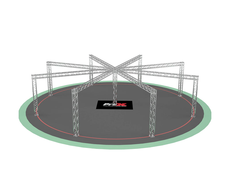 ProX XTP-10W9ES38, DJ Package F34 Spider Trade Show Display Booth Truss System - 9 x 38 Ft. by ProX Cases
