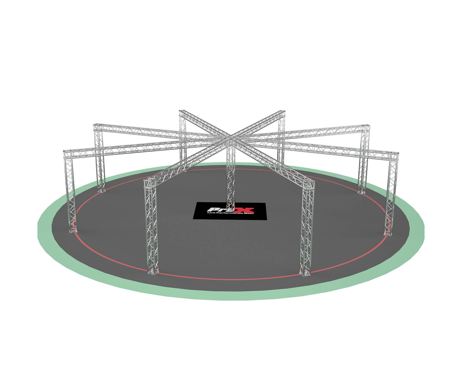 ProX XTP-10W9ES38, DJ Package F34 Spider Trade Show Display Booth Truss System - 9 x 38 Ft. by ProX Cases