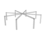 ProX XTP-10W9ES38, DJ Package F34 Spider Trade Show Display Booth Truss System - 9 x 38 Ft. by ProX Cases