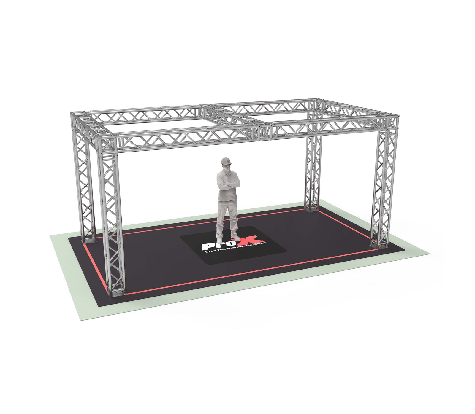 ProX XTP-19109B-F34 DJ Package F34 Trade Show Display Booth Truss System - 19 x 10 x 9 Ft by ProX Cases