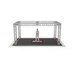 ProX XTP-19109B-F34 DJ Package F34 Trade Show Display Booth Truss System - 19 x 10 x 9 Ft by ProX Cases