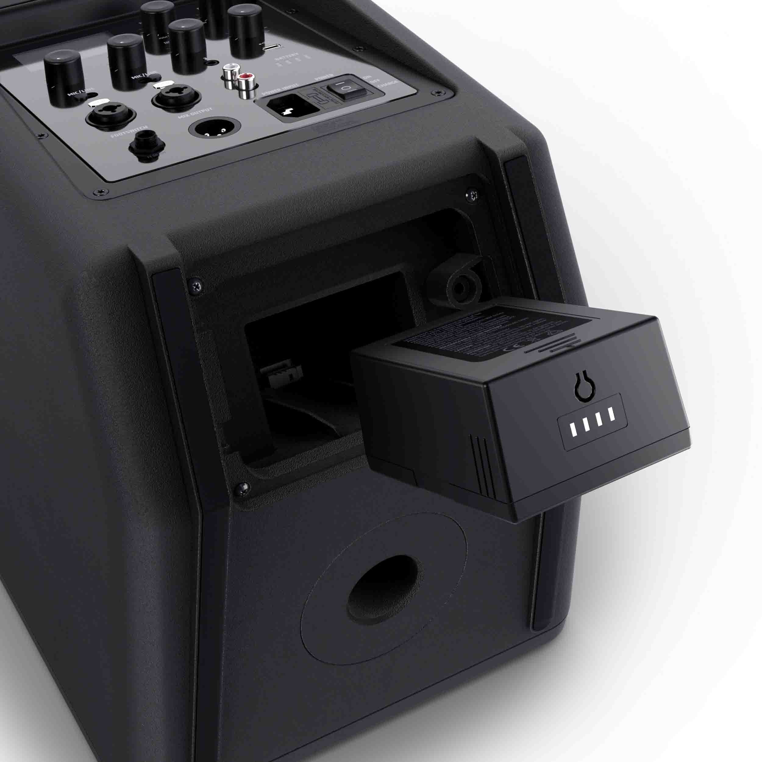 LD Systems LDS-ANNY8(US) Portable Battery-Powered Bluetooth PA Loudspeaker with Mixer - Black by LD Systems