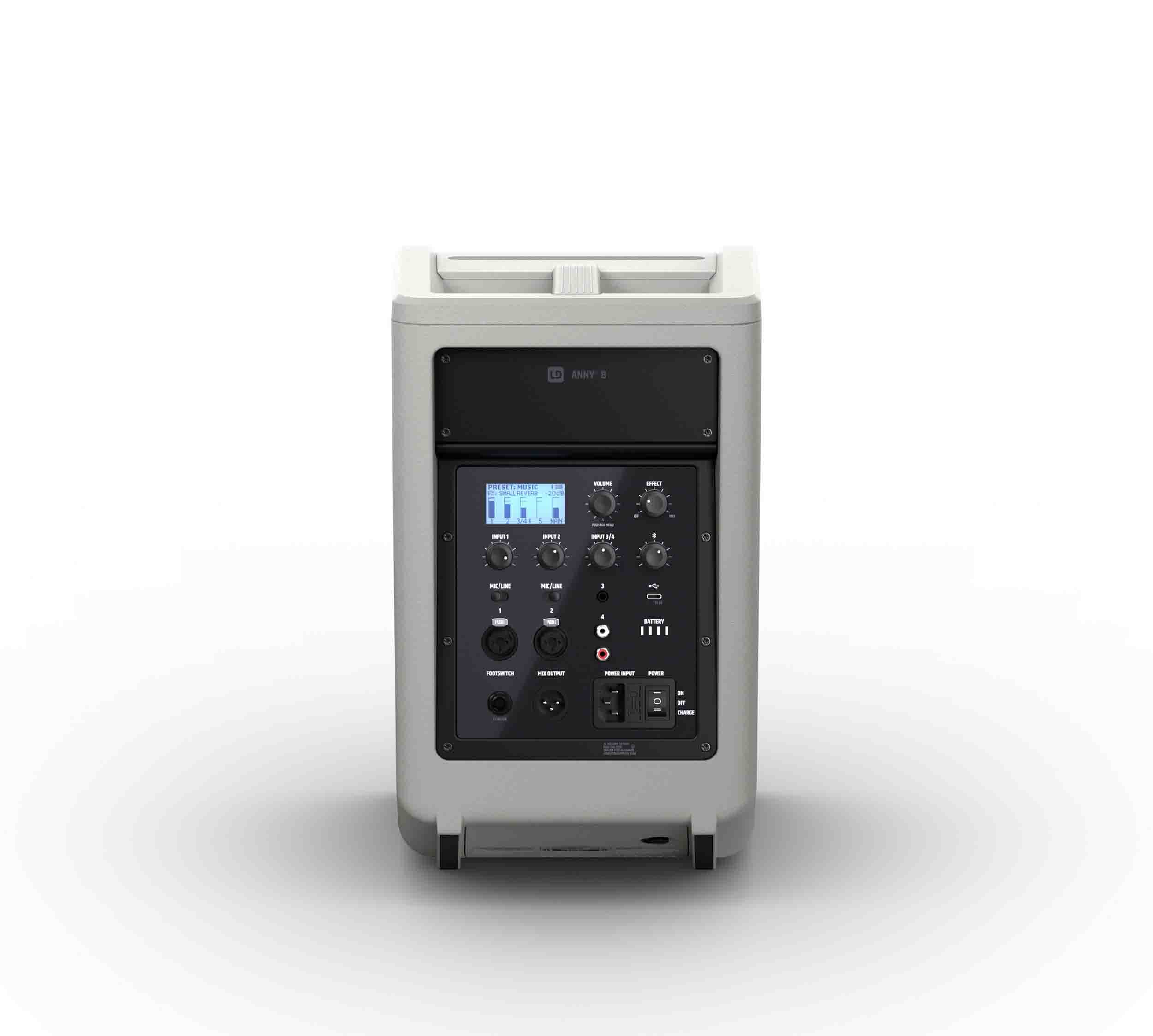LD Systems LDS-ANNY8G(US) Portable Battery-Powered Bluetooth PA Loudspeaker with Mixer - Urban Grey by LD Systems