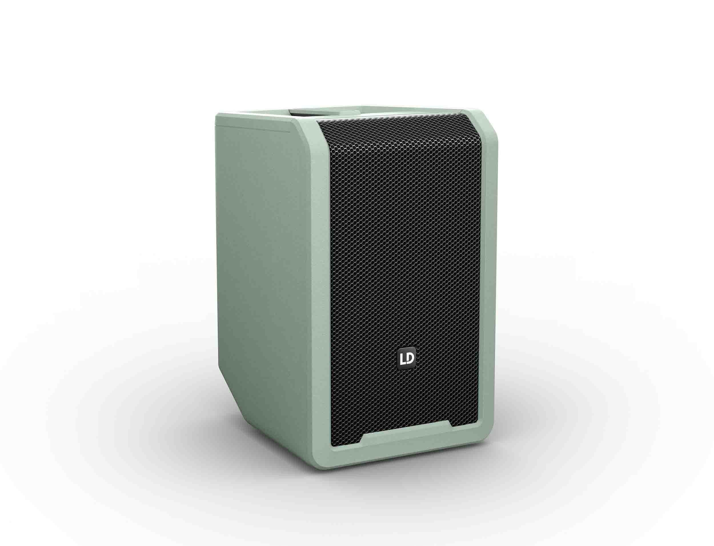 LD Systems LDS-ANNY8GN(US) Portable Battery-Powered Bluetooth PA Loudspeaker with Mixer - Adventure Green by LD Systems