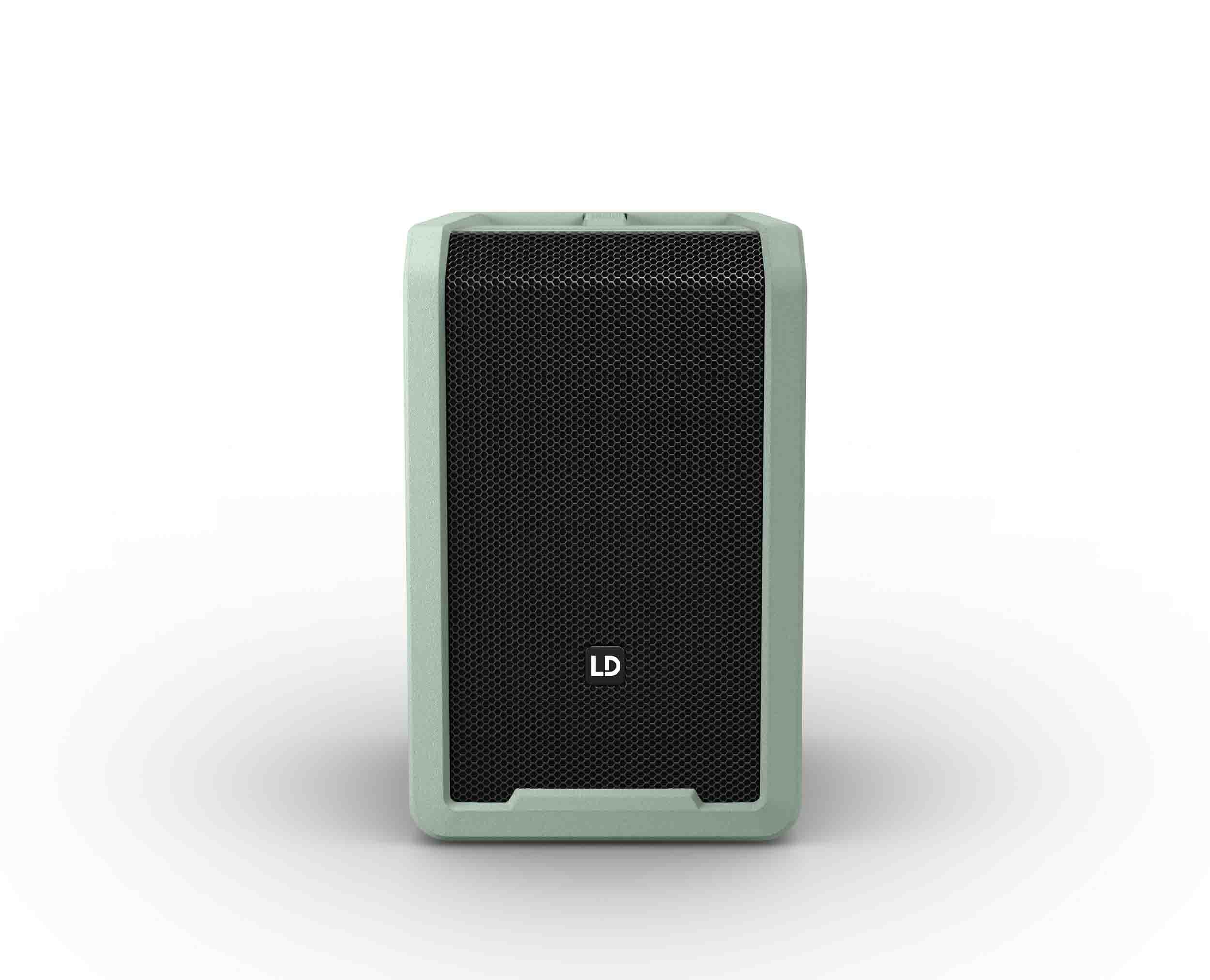 LD Systems LDS-ANNY8GN(US) Portable Battery-Powered Bluetooth PA Loudspeaker with Mixer - Adventure Green by LD Systems