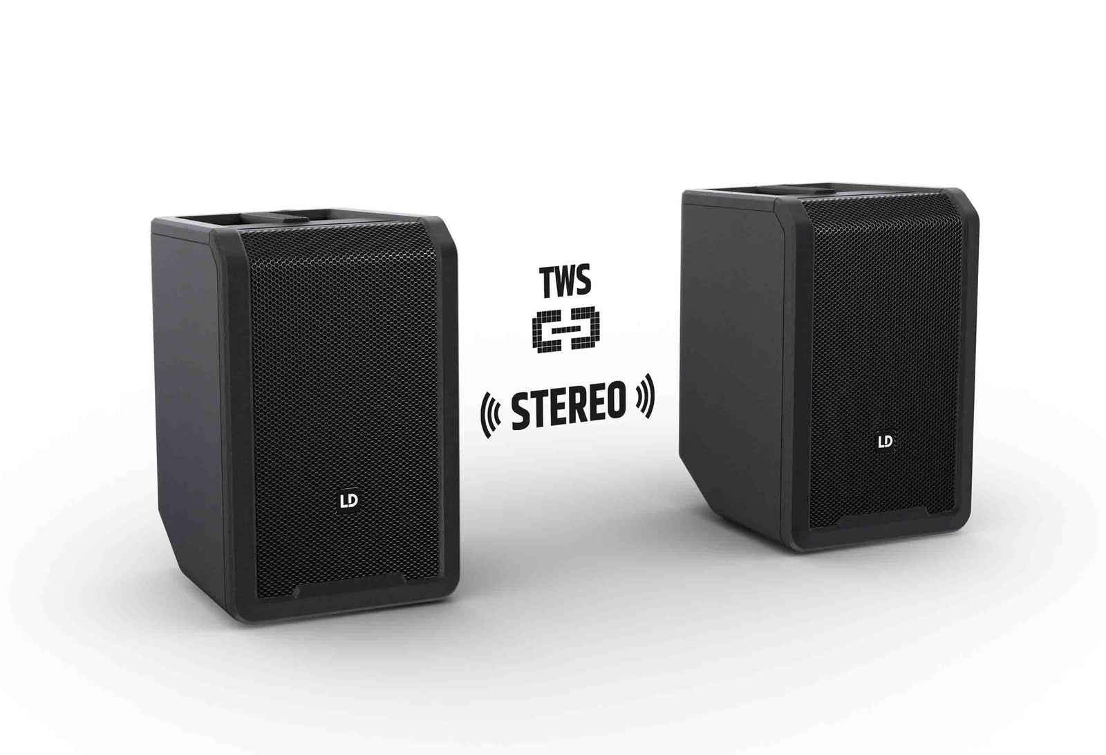 LD Systems LDS-ANNY8BPHB47(US) Portable Battery-Powered Bluetooth PA Loudspeaker with Mixer and 1x Headset Microphone - Stage Black by LD Systems