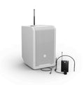 LD Systems LDS-ANNY8WBPHB47(US) Portable Battery-Powered Bluetooth PA Loudspeaker with Mixer and 1x Headset Microphone - Pure White by LD Systems