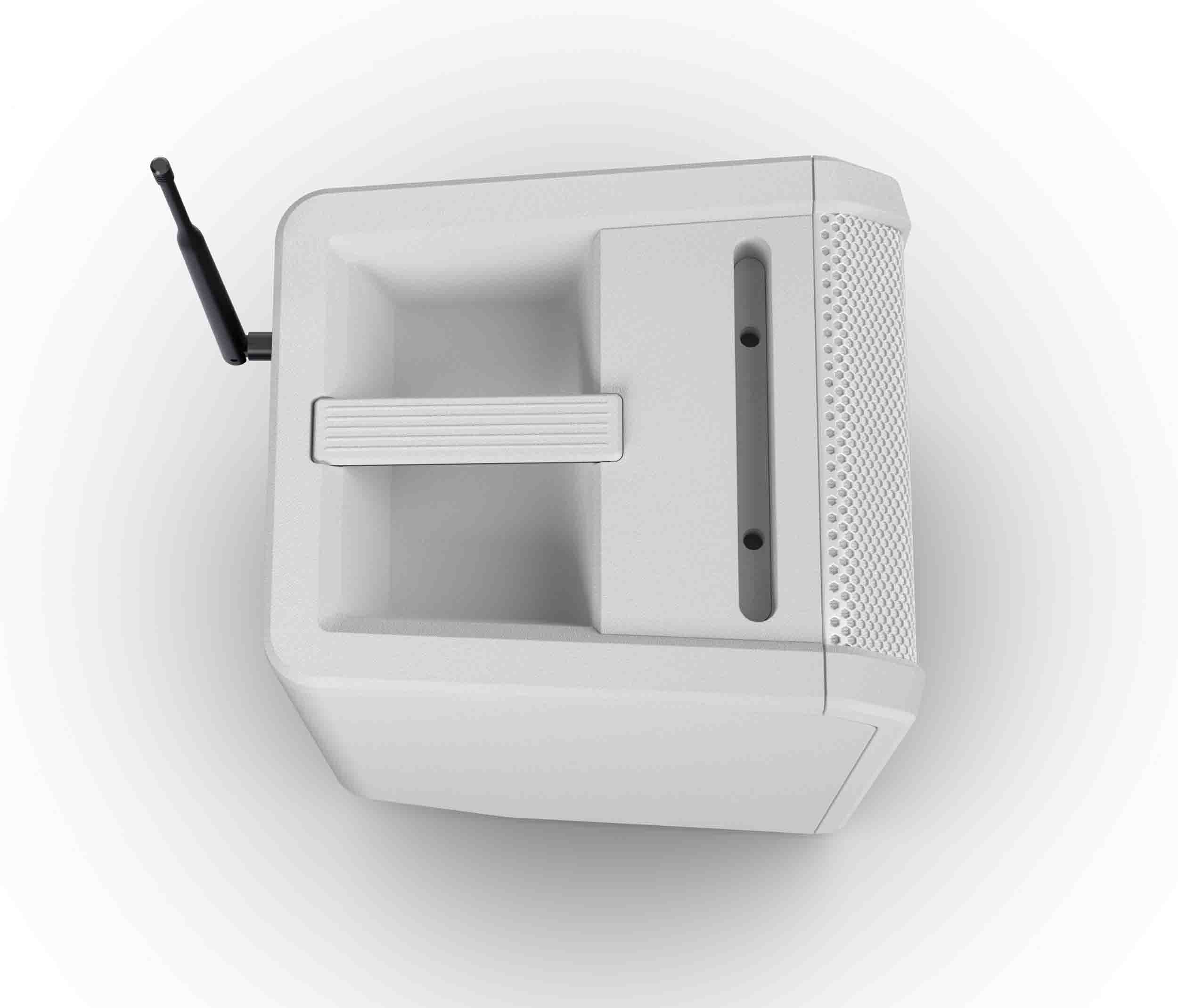 LD Systems LDS-ANNY8WBPHB47(US) Portable Battery-Powered Bluetooth PA Loudspeaker with Mixer and 1x Headset Microphone - Pure White by LD Systems