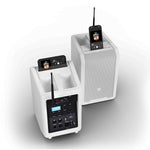LD Systems LDS-ANNY8WBPHB47(US) Portable Battery-Powered Bluetooth PA Loudspeaker with Mixer and 1x Headset Microphone - Pure White by LD Systems