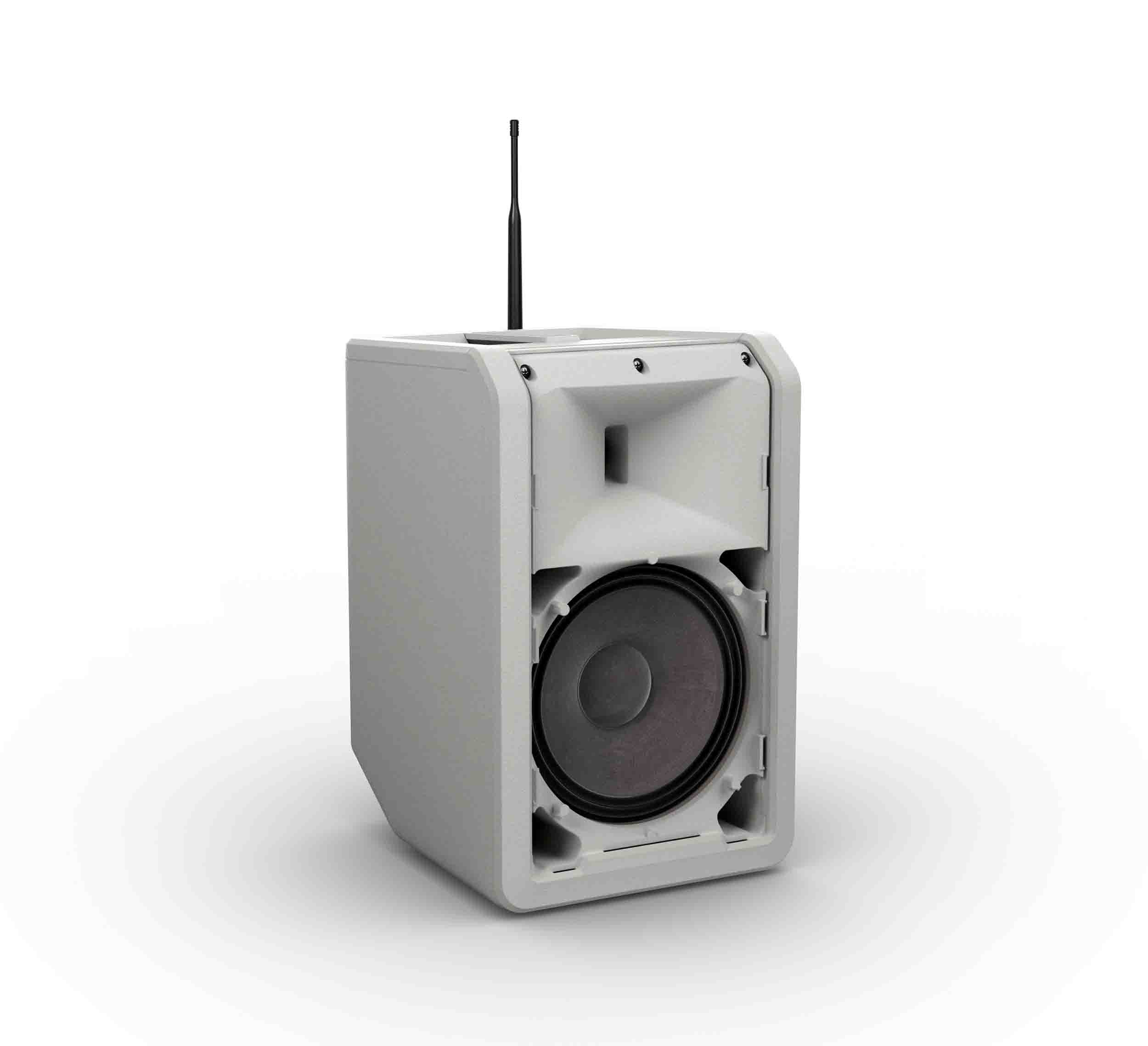 LD Systems LDS-ANNY8GBPHB47(US) Portable Battery-Powered Bluetooth PA Loudspeaker with Mixer and 1x Headset Microphone - Urban Grey by LD Systems