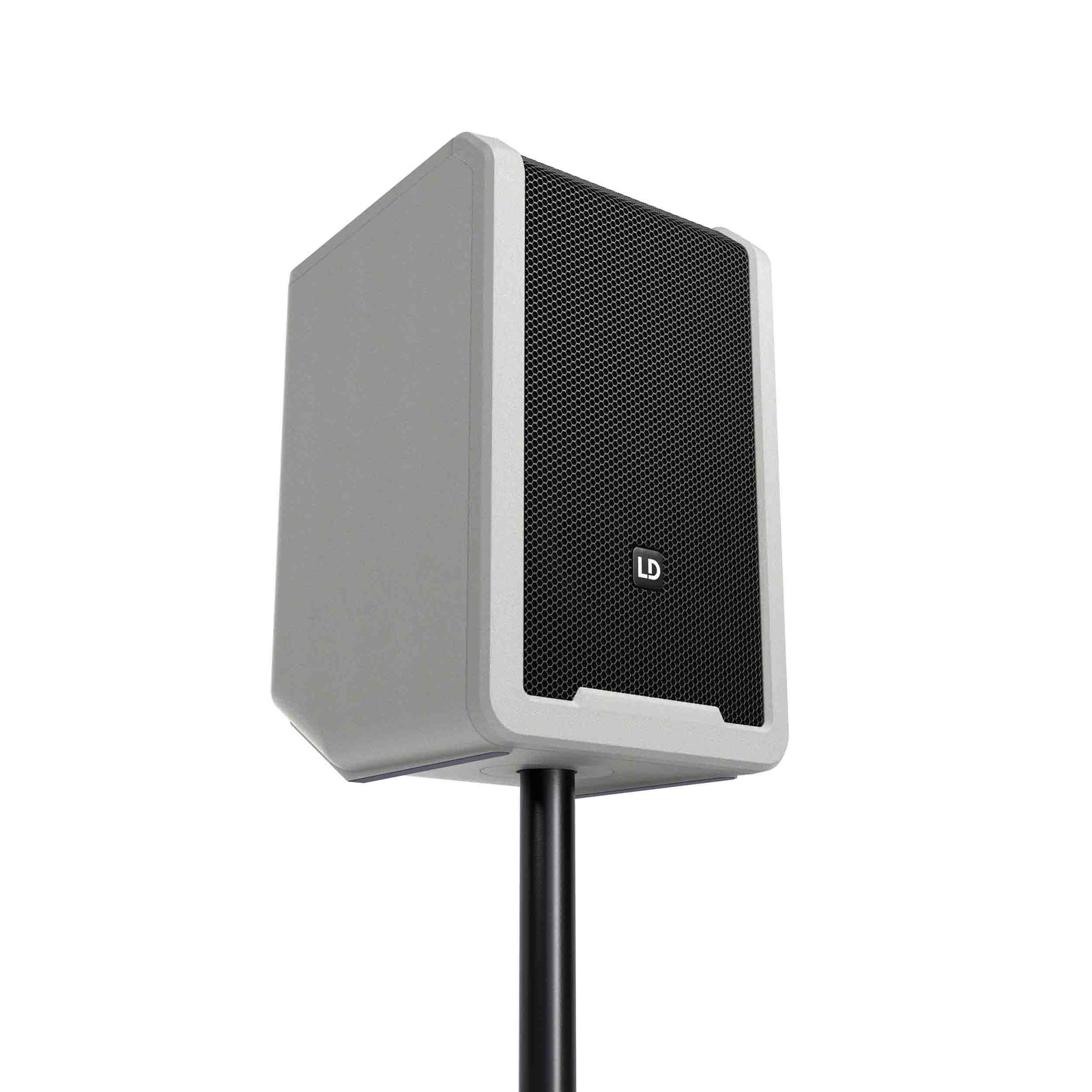 LD Systems LDS-ANNY8GBPHB47(US) Portable Battery-Powered Bluetooth PA Loudspeaker with Mixer and 1x Headset Microphone - Urban Grey by LD Systems