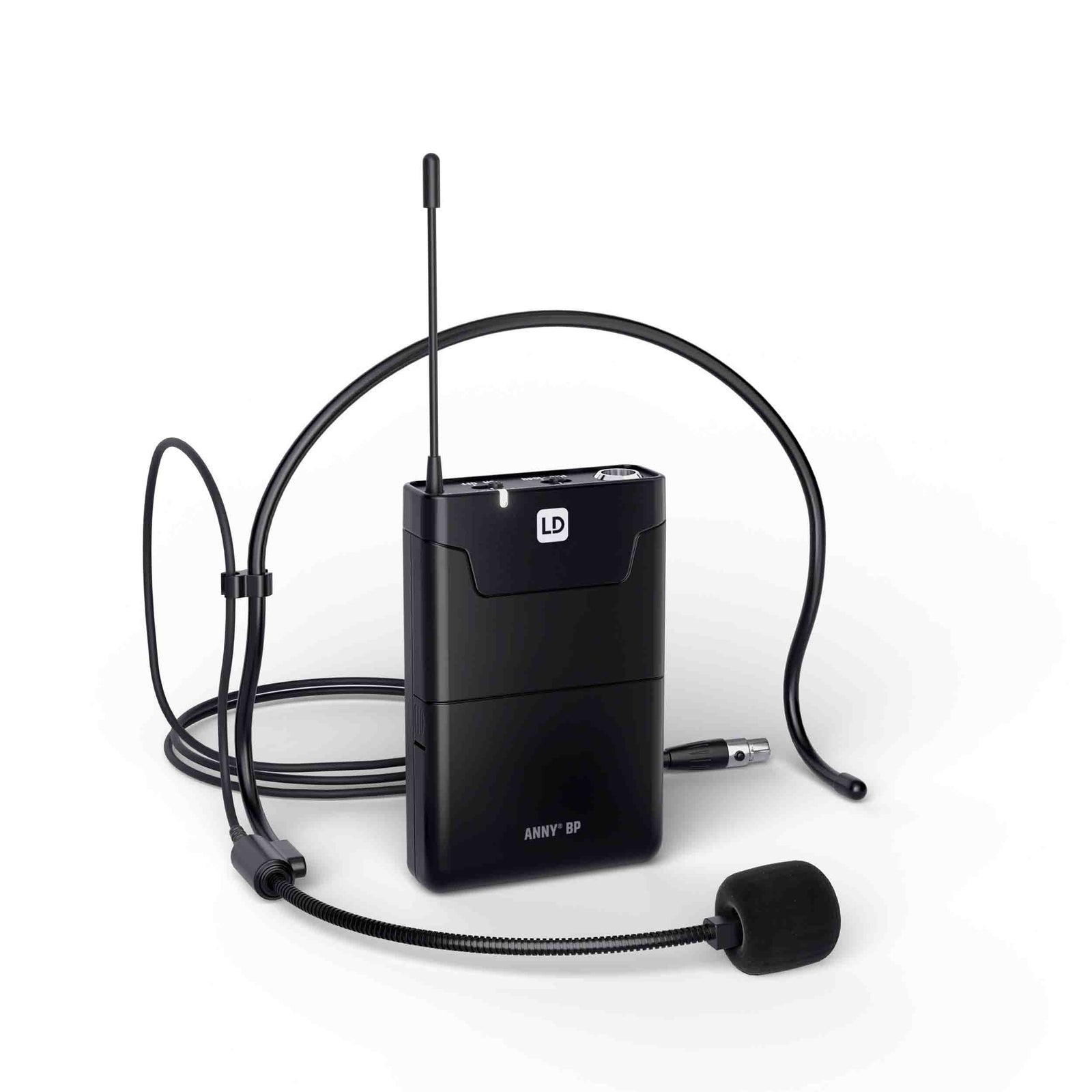 LD Systems LDS-ANNY8GBPHB47(US) Portable Battery-Powered Bluetooth PA Loudspeaker with Mixer and 1x Headset Microphone - Urban Grey by LD Systems