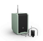 LD Systems LDS-ANNY8GNBPHB47(US) Portable Battery-Powered Bluetooth PA Loudspeaker with Mixer and 1x Headset Microphone - Adventure Green by LD Systems