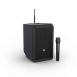 LD Systems ANNY 8 HHD B4.7 (US), Portable Battery-Powered Bluetooth PA Loudspeaker with Mixer and 1x Wireless Handheld Microphone - Stage Black by LD Systems