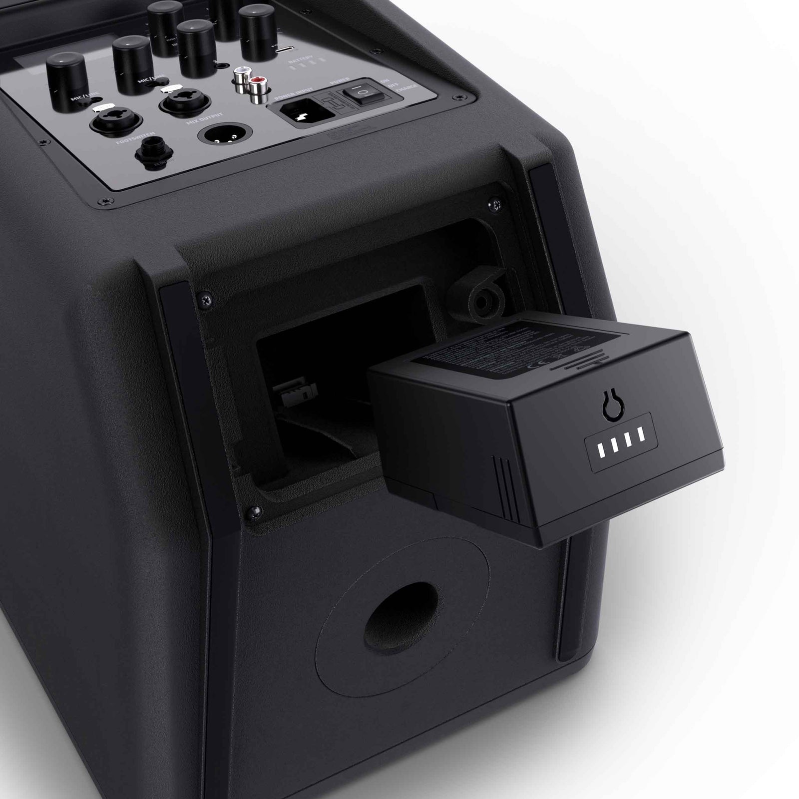LD Systems ANNY 8 HHD B4.7 (US), Portable Battery-Powered Bluetooth PA Loudspeaker with Mixer and 1x Wireless Handheld Microphone - Stage Black by LD Systems