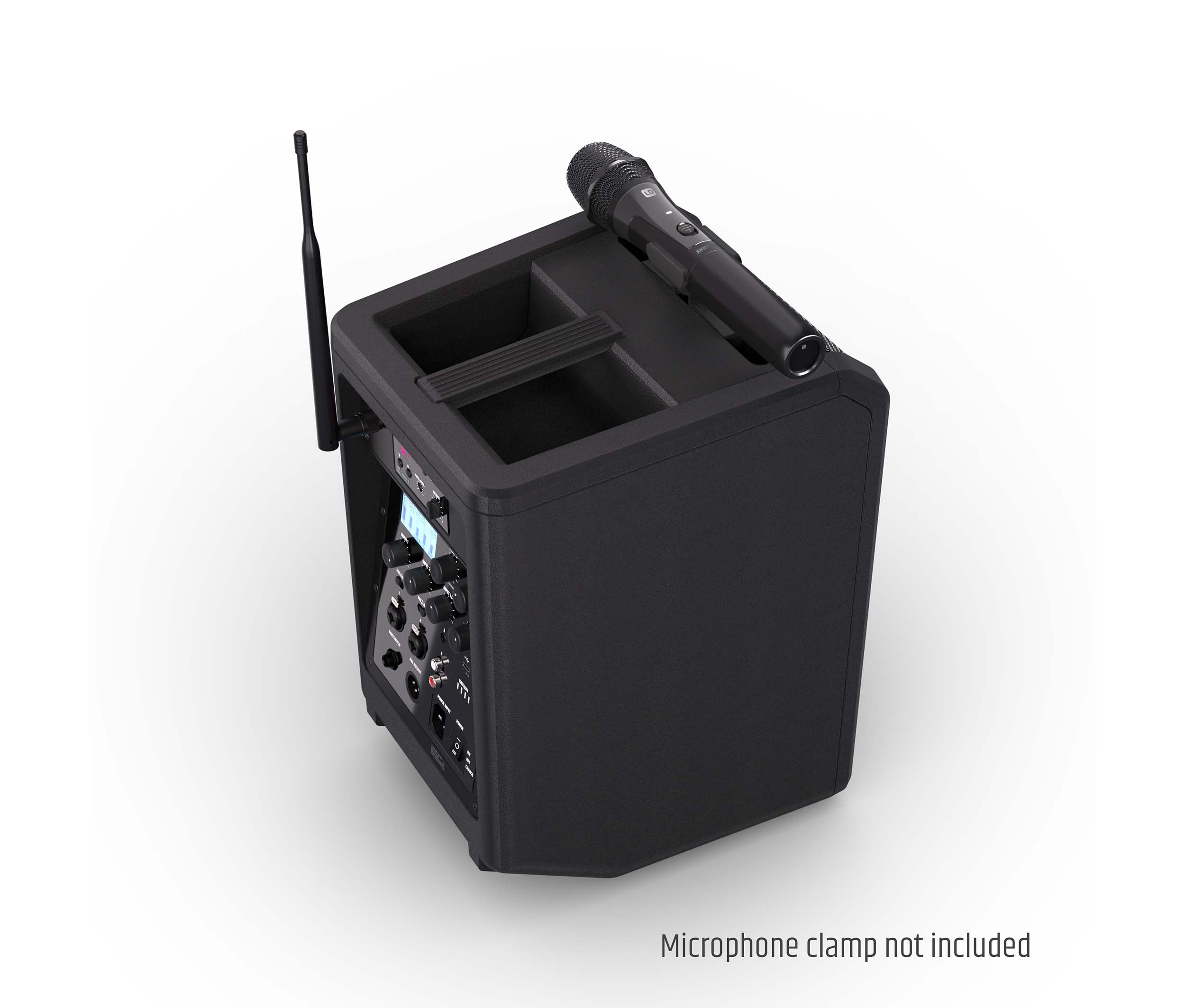 LD Systems ANNY 8 HHD B4.7 (US), Portable Battery-Powered Bluetooth PA Loudspeaker with Mixer and 1x Wireless Handheld Microphone - Stage Black by LD Systems