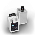 LD Systems AANNY 8 HHD B4.7 W (USA Version), Portable Battery-Powered Bluetooth PA Loudspeaker with Mixer and 1x Wireless Handheld Microphone - Pure White by LD Systems