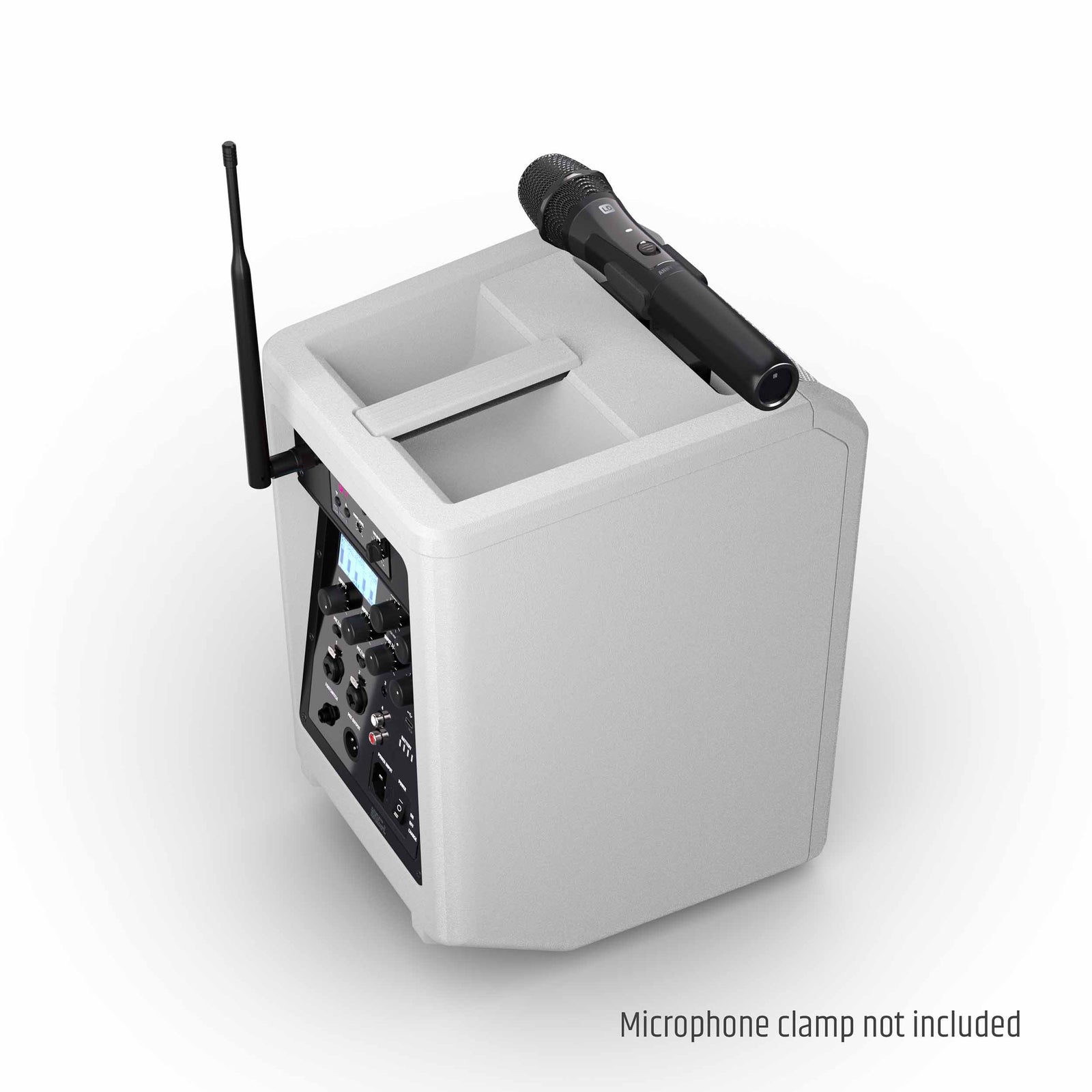 LD Systems AANNY 8 HHD B4.7 W (USA Version), Portable Battery-Powered Bluetooth PA Loudspeaker with Mixer and 1x Wireless Handheld Microphone - Pure White by LD Systems