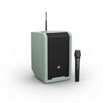 LD Systems ANNY 8 HHD B4.7 GN (US), Battery-Powered Bluetooth PA Loudspeaker with Mixer and 1x Wireless Handheld Microphone - Adventure Green by LD Systems