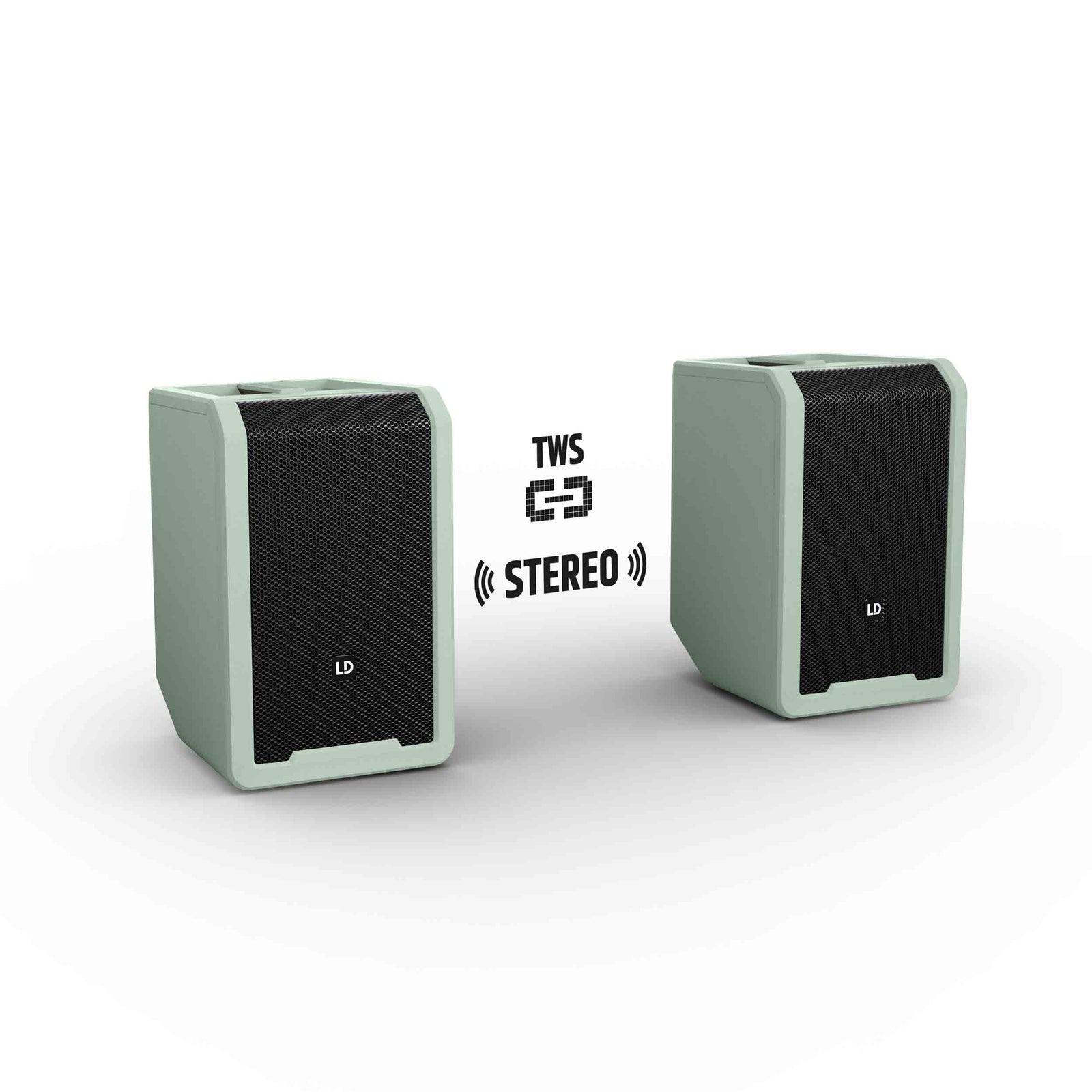 LD Systems ANNY 8 HHD B4.7 GN (US), Battery-Powered Bluetooth PA Loudspeaker with Mixer and 1x Wireless Handheld Microphone - Adventure Green by LD Systems