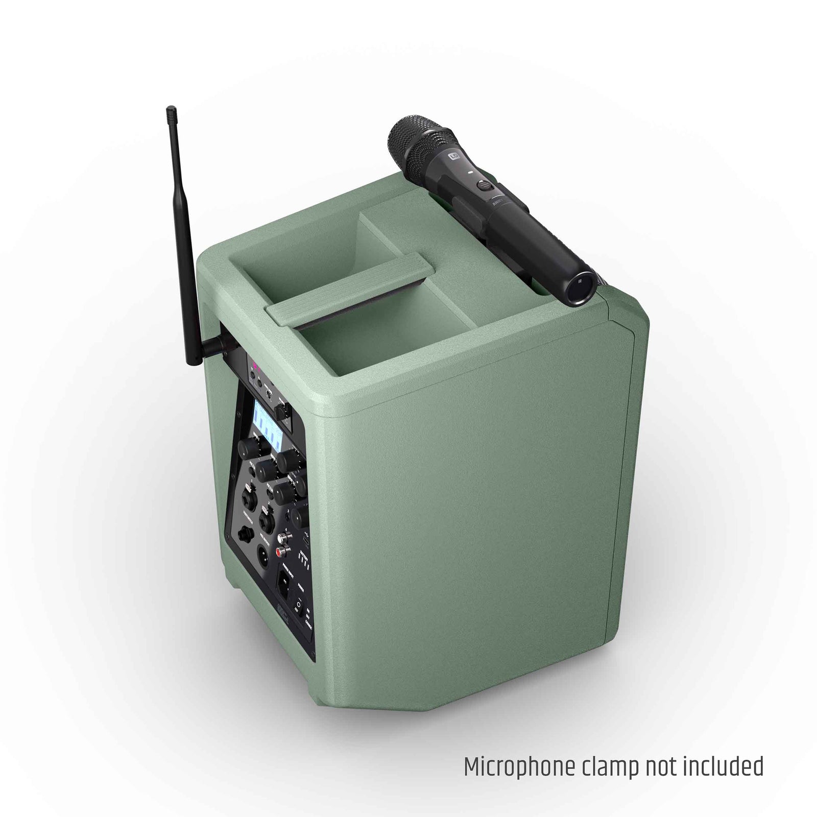 LD Systems ANNY 8 HHD B4.7 GN (US), Battery-Powered Bluetooth PA Loudspeaker with Mixer and 1x Wireless Handheld Microphone - Adventure Green by LD Systems