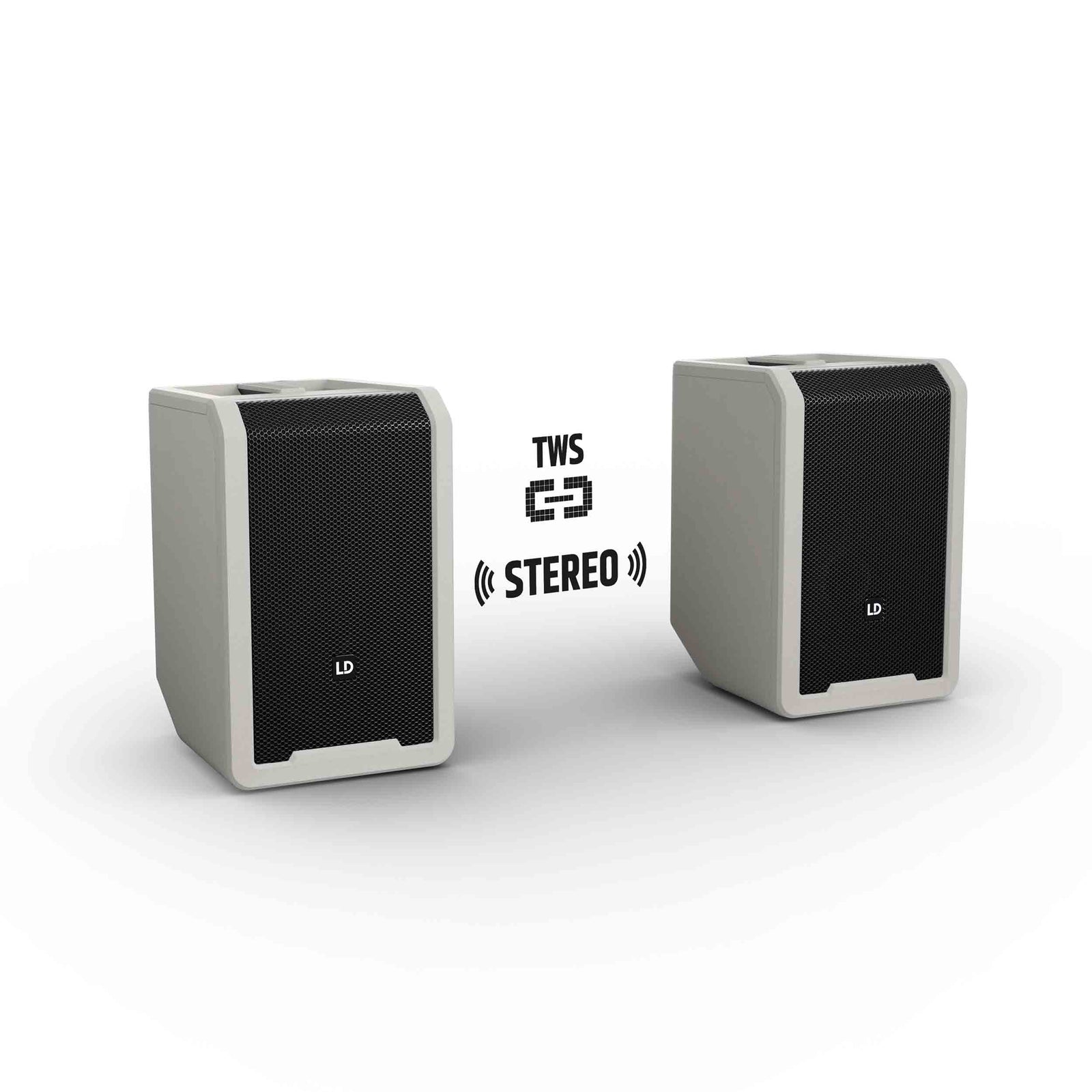 LD Systems ANNY 8 HHD B4.7 G (US), Portable Battery-Powered Bluetooth PA Loudspeaker with Mixer and 1x Wireless Handheld Microphone - Urban Grey by LD Systems