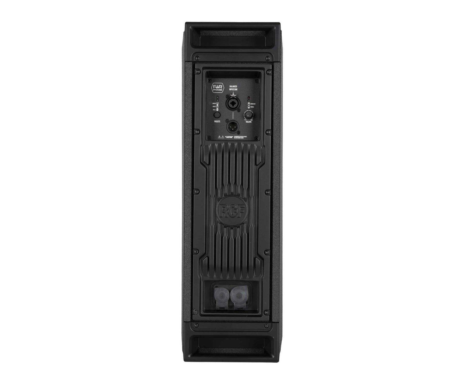 Open Box: RCF NXL14-A, Black Compact Active Dual 6-Inch 2-Way Point Source Column Speaker - 2100 Watt by RCF