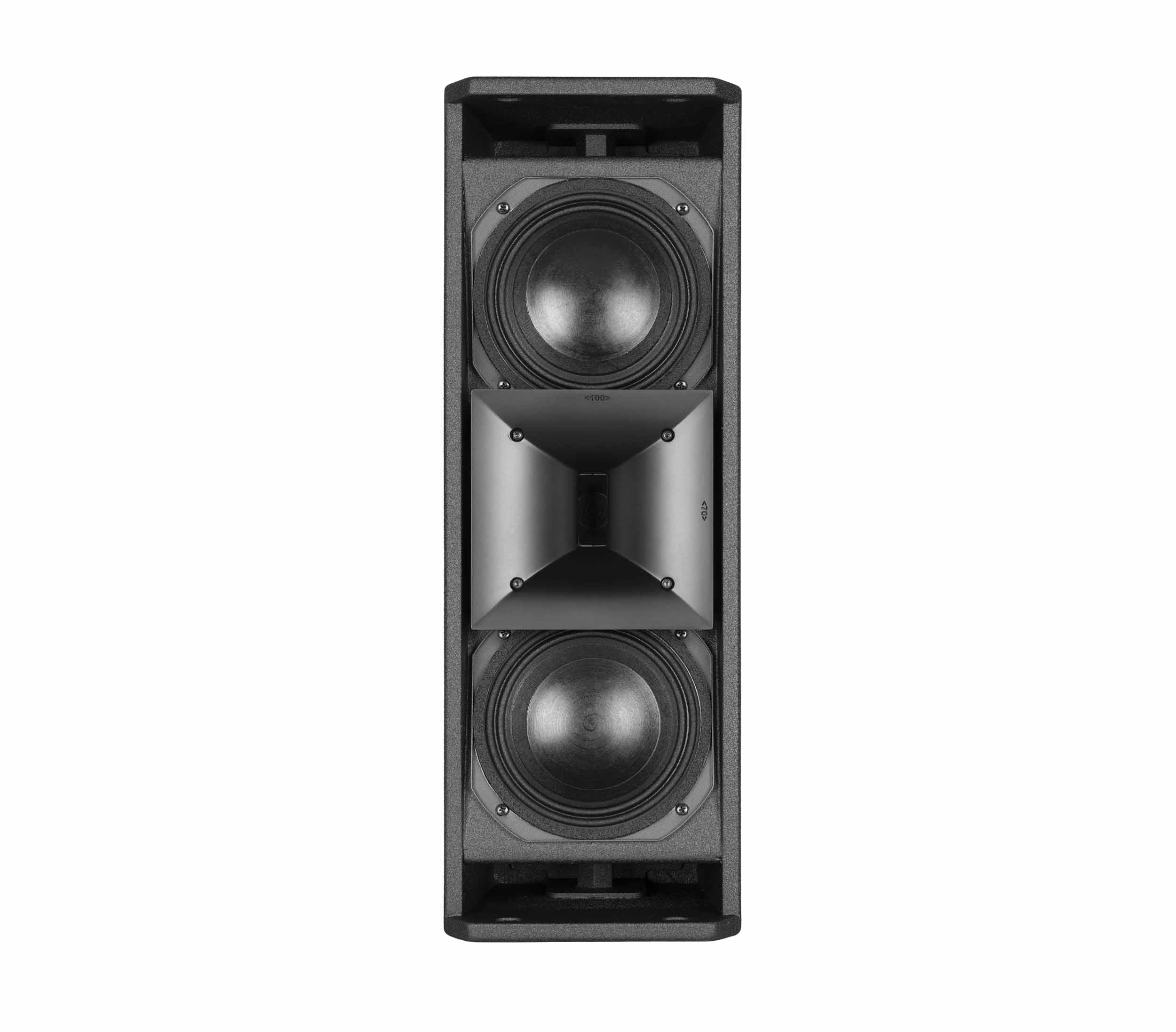 Open Box: RCF NXL14-A, Black Compact Active Dual 6-Inch 2-Way Point Source Column Speaker - 2100 Watt by RCF