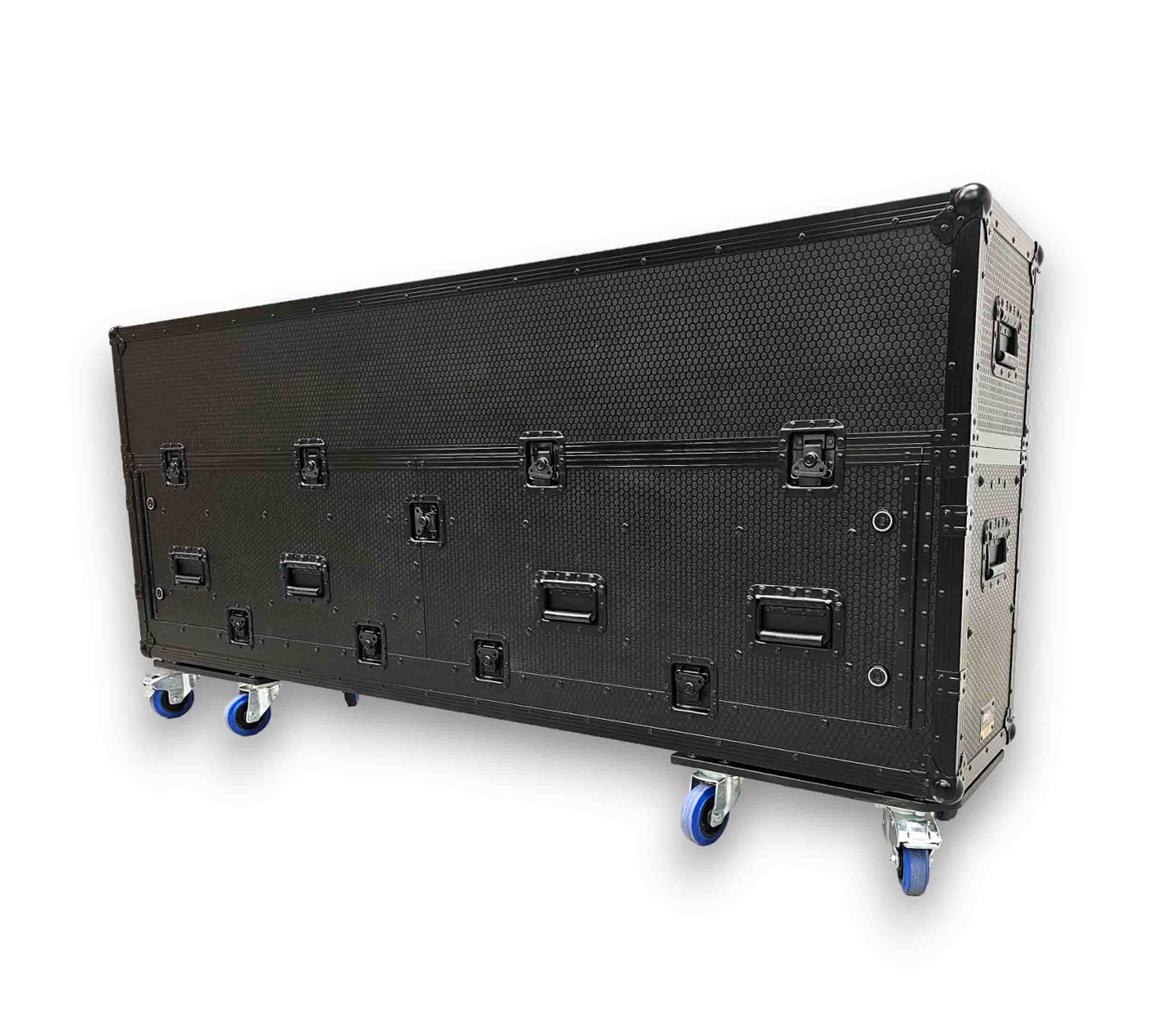 ProX XZF-CDM3KX4V10 BLK Hydraulic Case for 4x Pioneer CDJ3000 + V10 w/Wheels - Flip-Ready Easy Retracting Zcase by ProX Cases