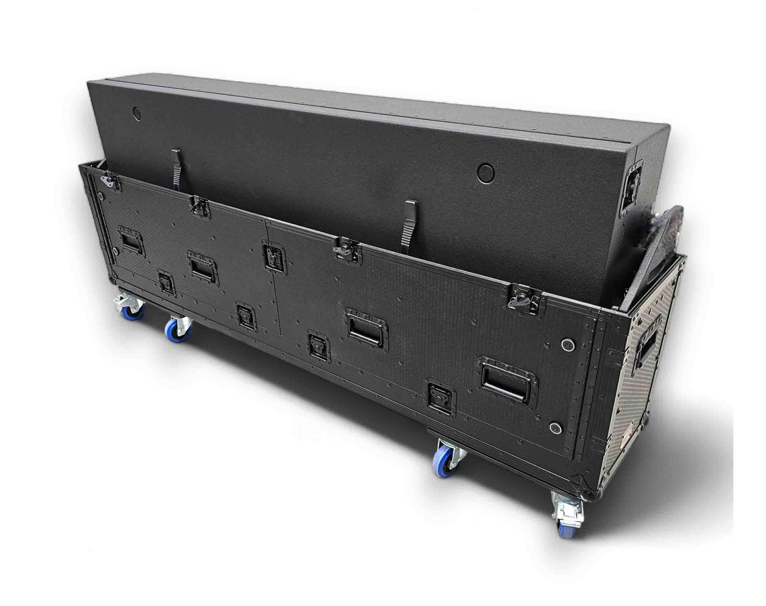 ProX XZF-CDM3KX4V10 BLK Hydraulic Case for 4x Pioneer CDJ3000 + V10 w/Wheels - Flip-Ready Easy Retracting Zcase by ProX Cases