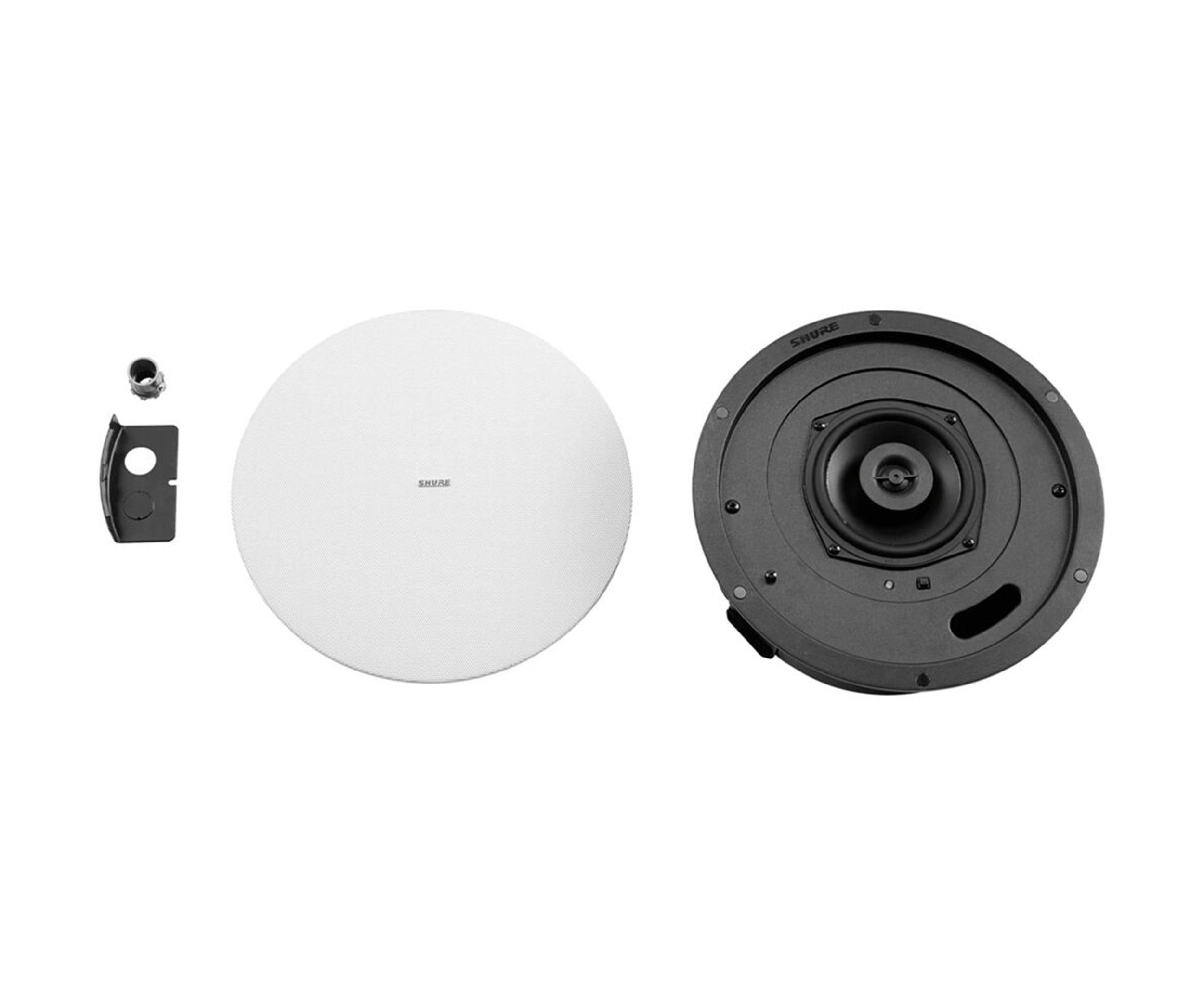 Shure 920PR W-V Large Conferencing Room Bundle with MXA920-R Ceiling Mic, P300 IntelliMix Processor, MXN5W-C Networked Speakers, and A-MXN5-TB Tile Bridge by Shure