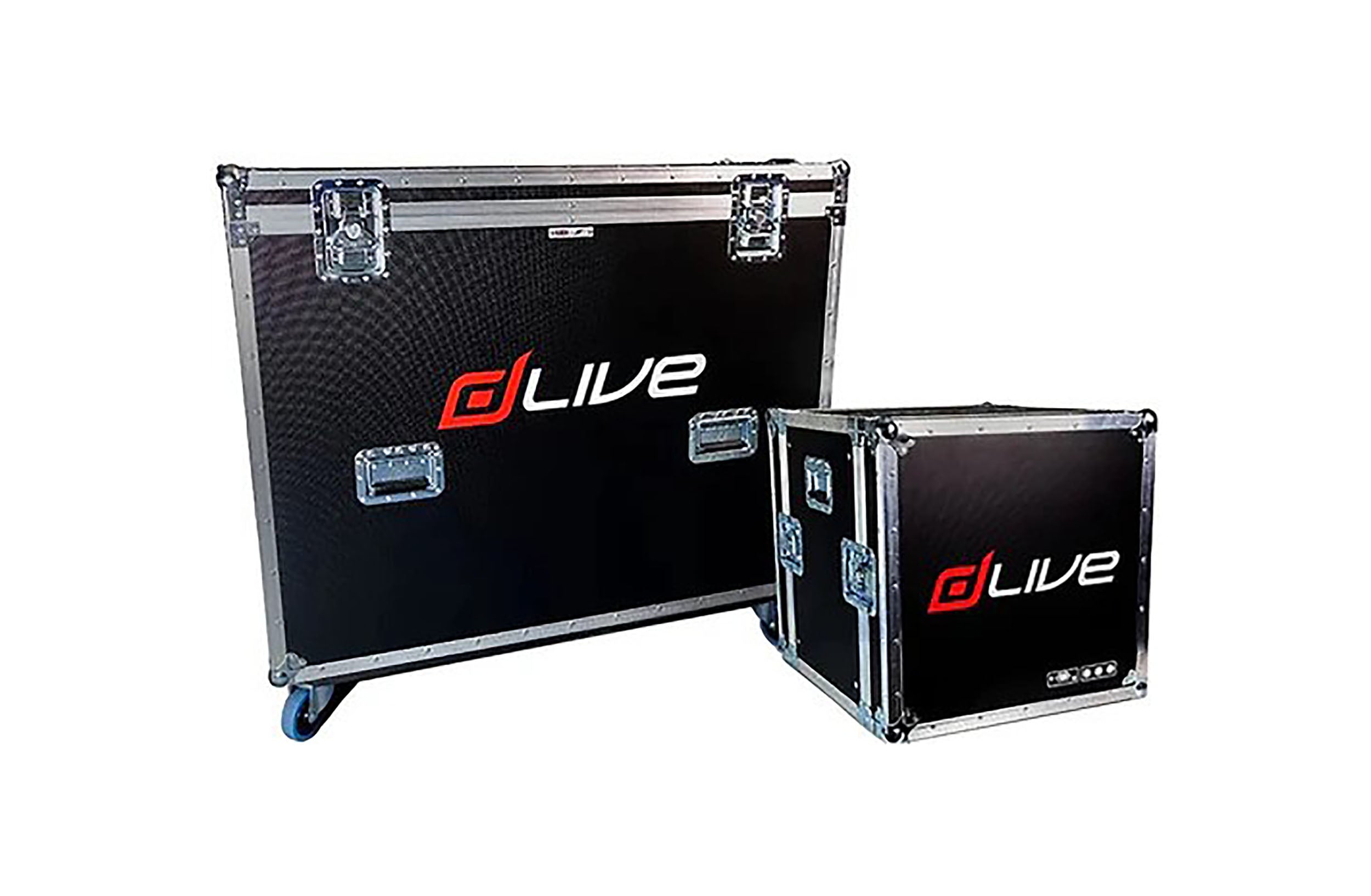 Allen & Heath dLive S3000, S5000, and S7000 Flight Cases with Doghouse by ALLEN & HEATH