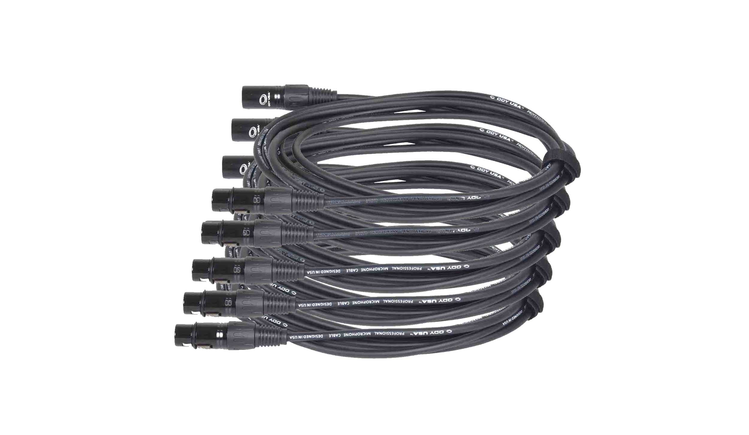 Odyssey OSP103MC XLR Male to XLR Female 3 Feet Pro Balanced Microphone Cable Package - Pack of 5 by Odyssey