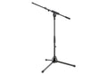 K&M 25977, Low-Level Tripod Microphone Stand with Telescoping Boom - Black by K&M