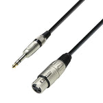 Adam Hall 3 STAR BFV 0100, XLR Female to 6.3mm TRS Microphone Cable - 1 Meter by Adam Hall