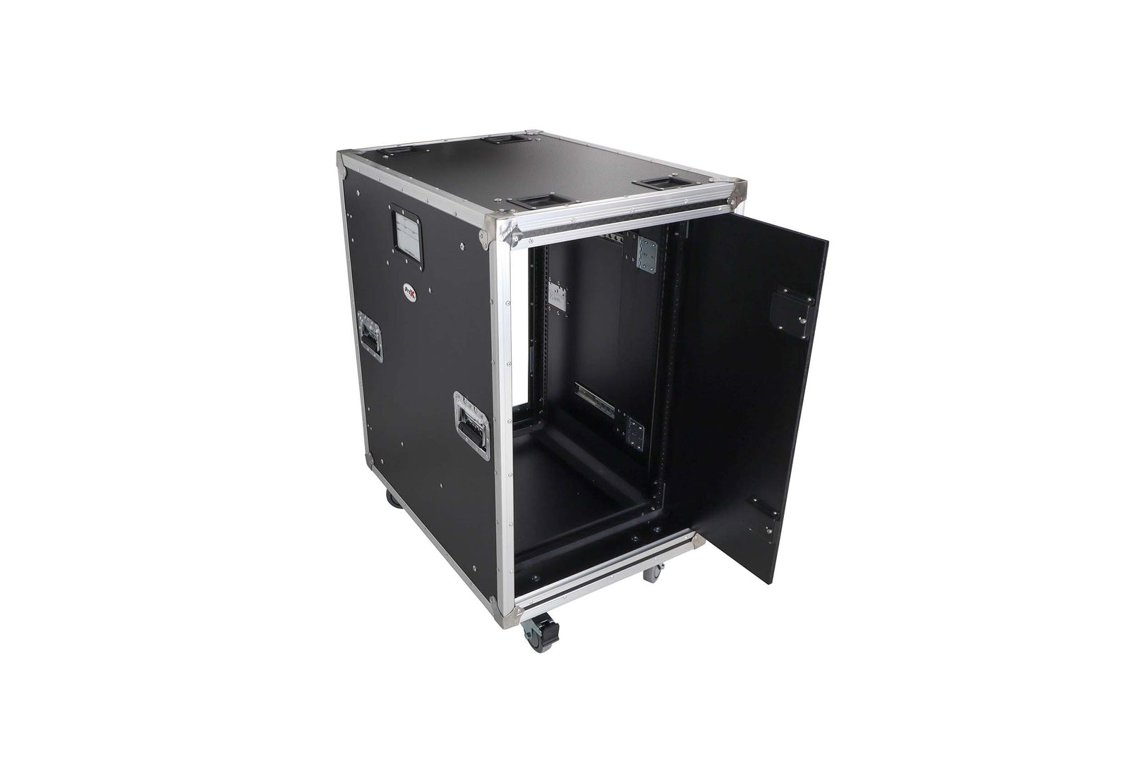 ProX XS-18USLAM24, 24-Inch Vertical Shock Mount Case with Sliding Doors and Caster Wheels - 18 Units by ProX Cases