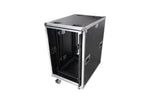 ProX XS-18USLAM24, 24-Inch Vertical Shock Mount Case with Sliding Doors and Caster Wheels - 18 Units by ProX Cases