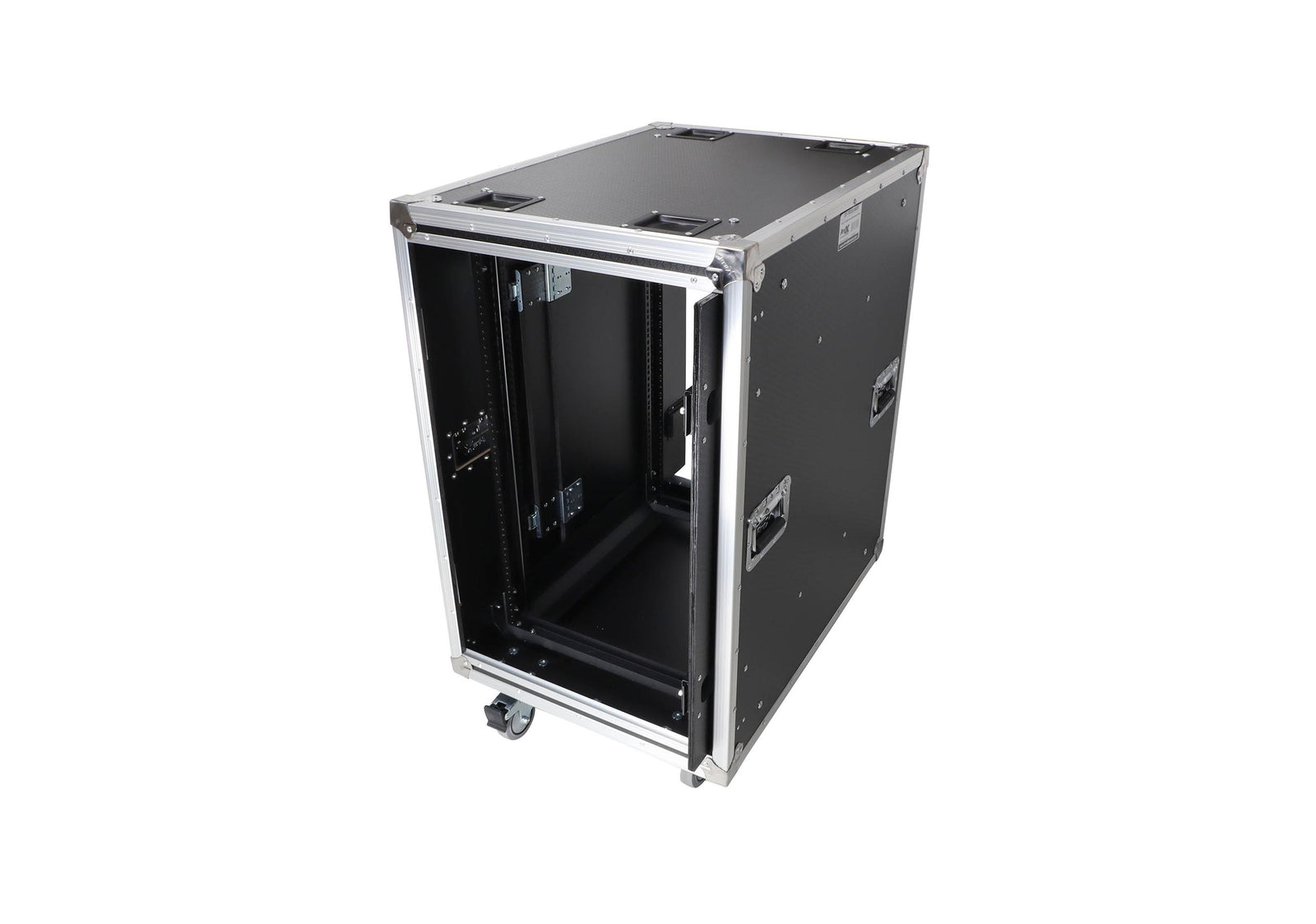 ProX XS-18USLAM24, 24-Inch Vertical Shock Mount Case with Sliding Doors and Caster Wheels - 18 Units by ProX Cases