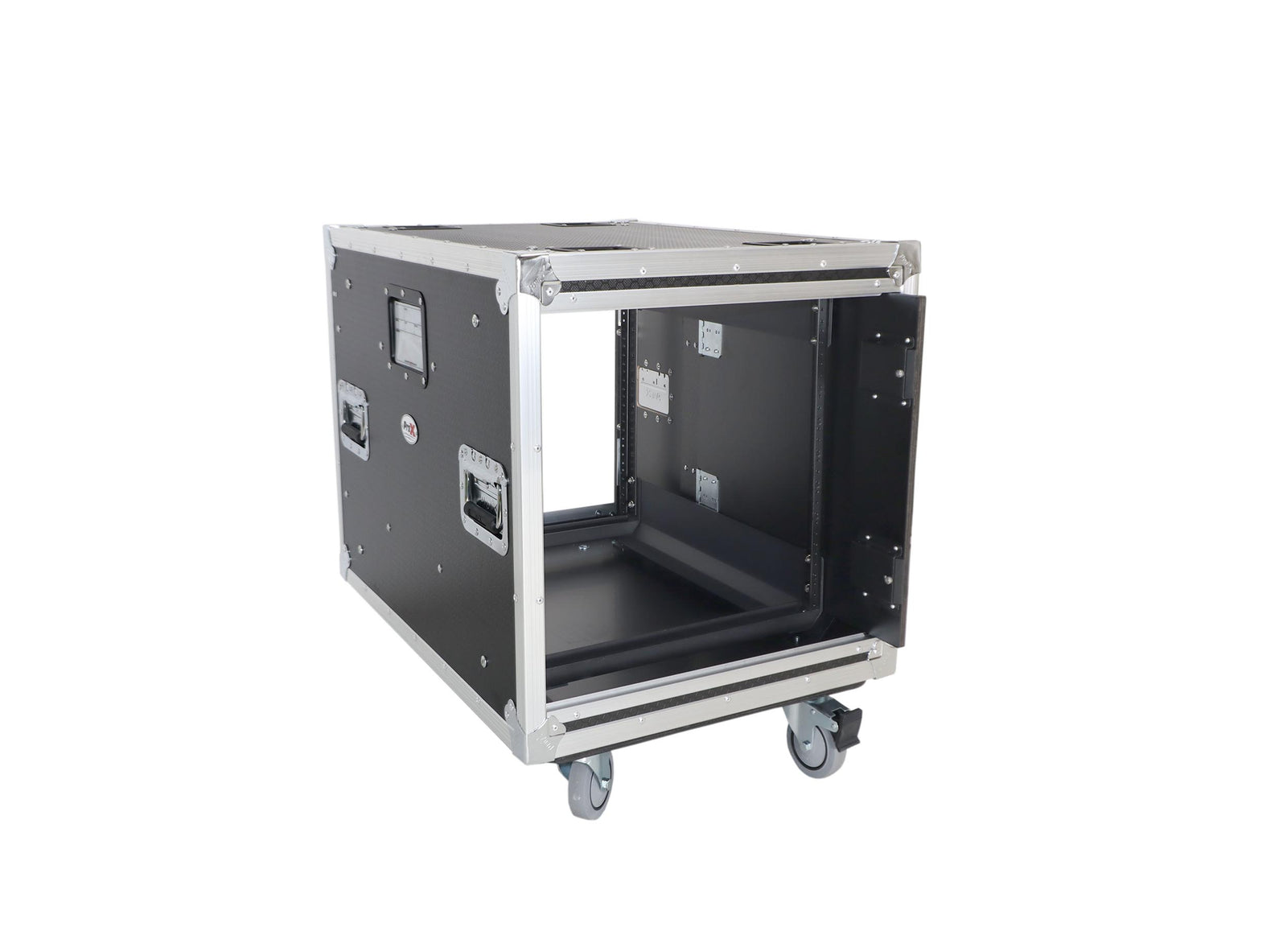 ProX XS-10USLAM24, 24-Inch Vertical Shock Mount Case with Sliding Doors and Caster Wheels - 10 Units by ProX Cases