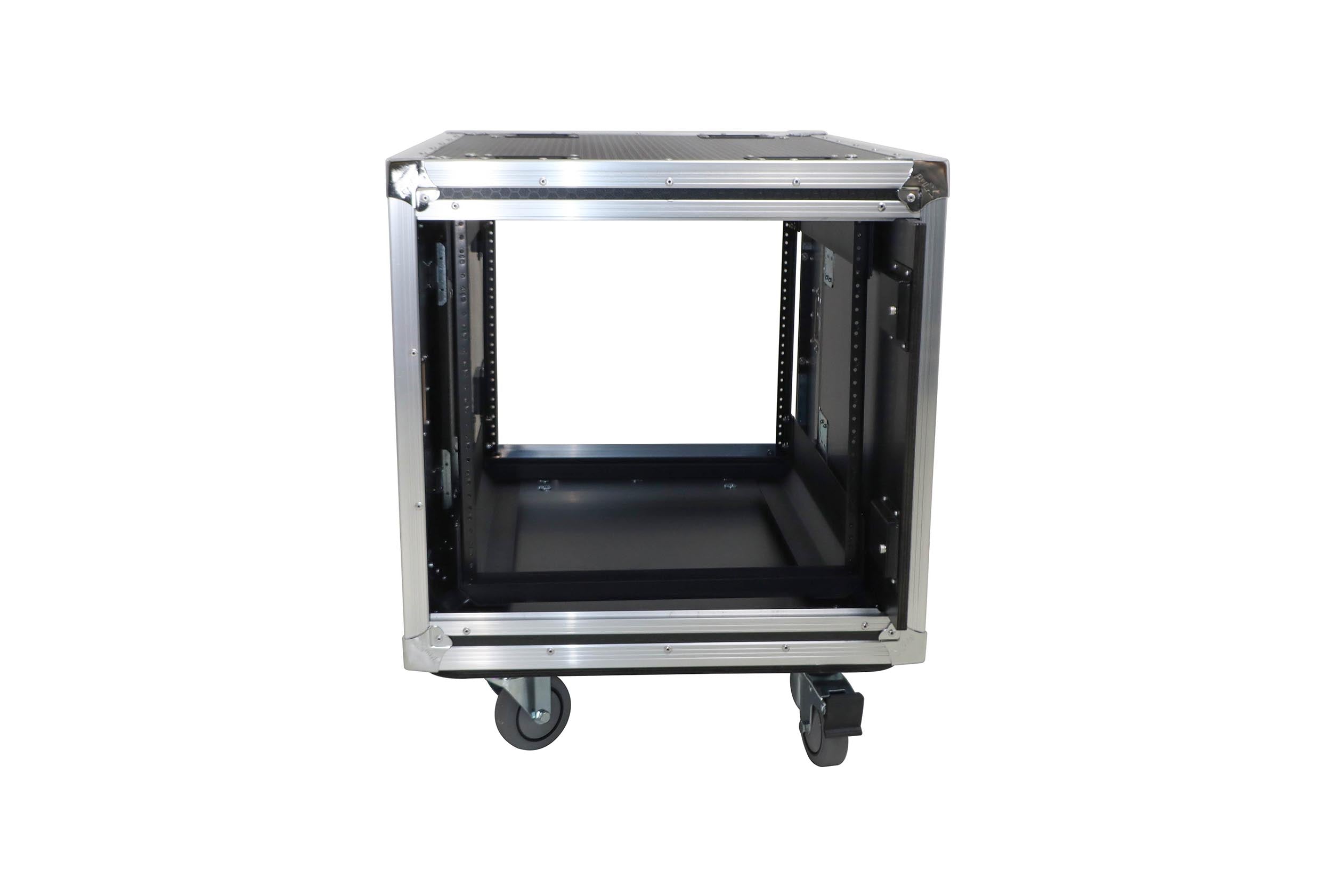 ProX XS-10USLAM24, 24-Inch Vertical Shock Mount Case with Sliding Doors and Caster Wheels - 10 Units by ProX Cases