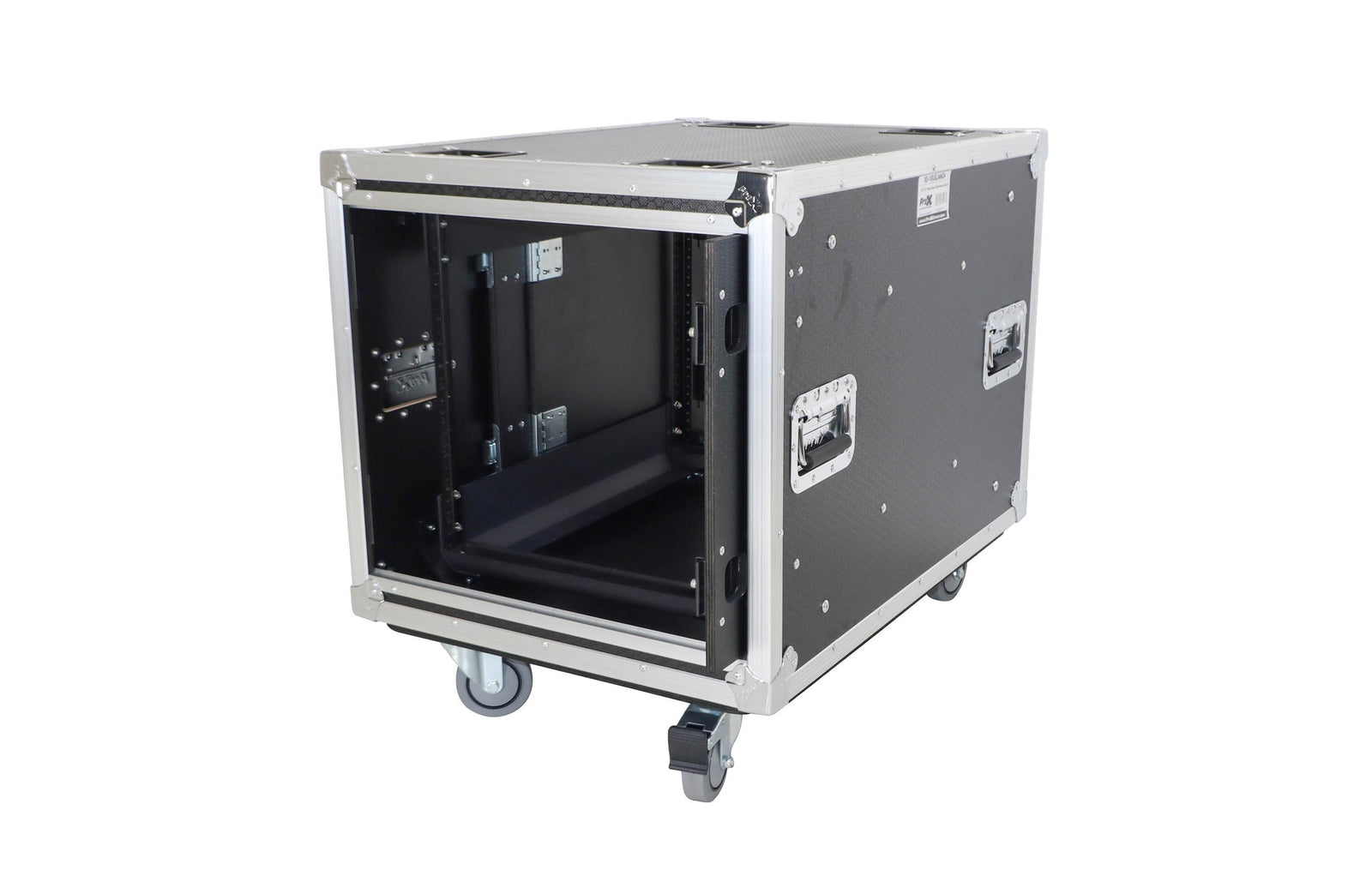 ProX XS-10USLAM24, 24-Inch Vertical Shock Mount Case with Sliding Doors and Caster Wheels - 10 Units by ProX Cases